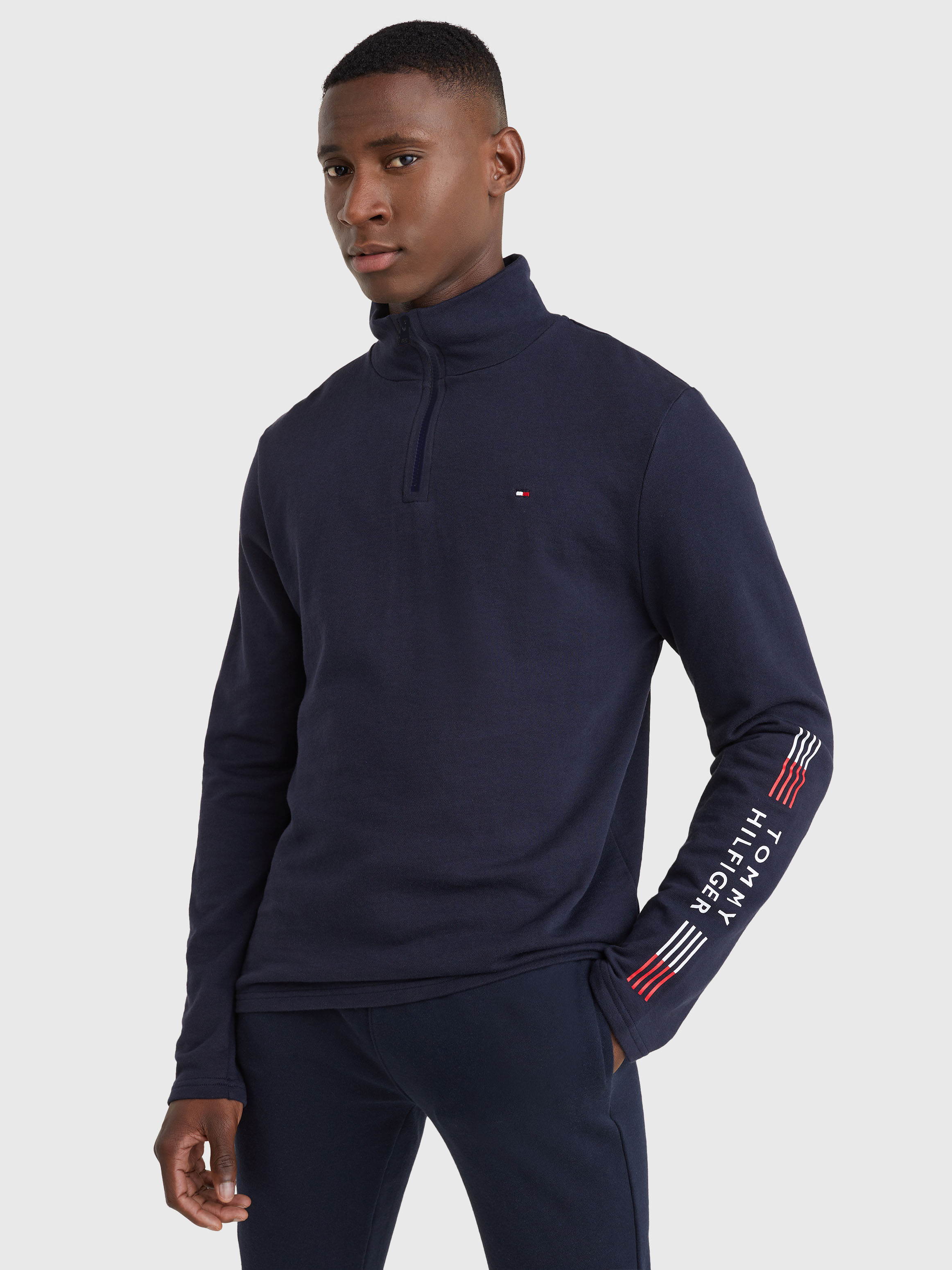 Tommy hilfiger sale half zip sweatshirt