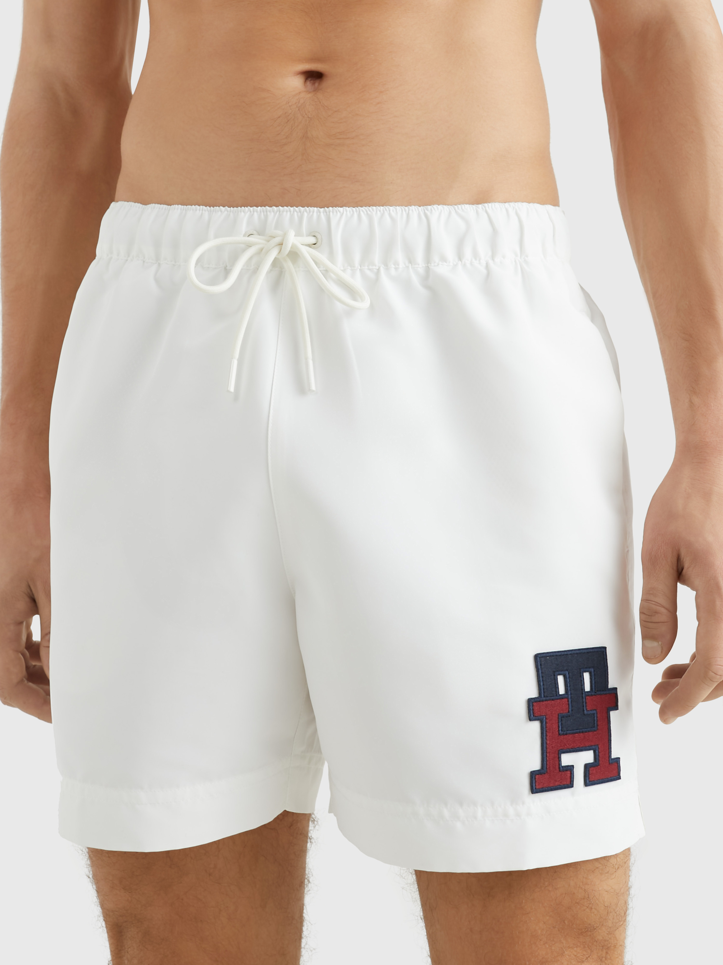 White tommy hilfiger swim on sale shorts