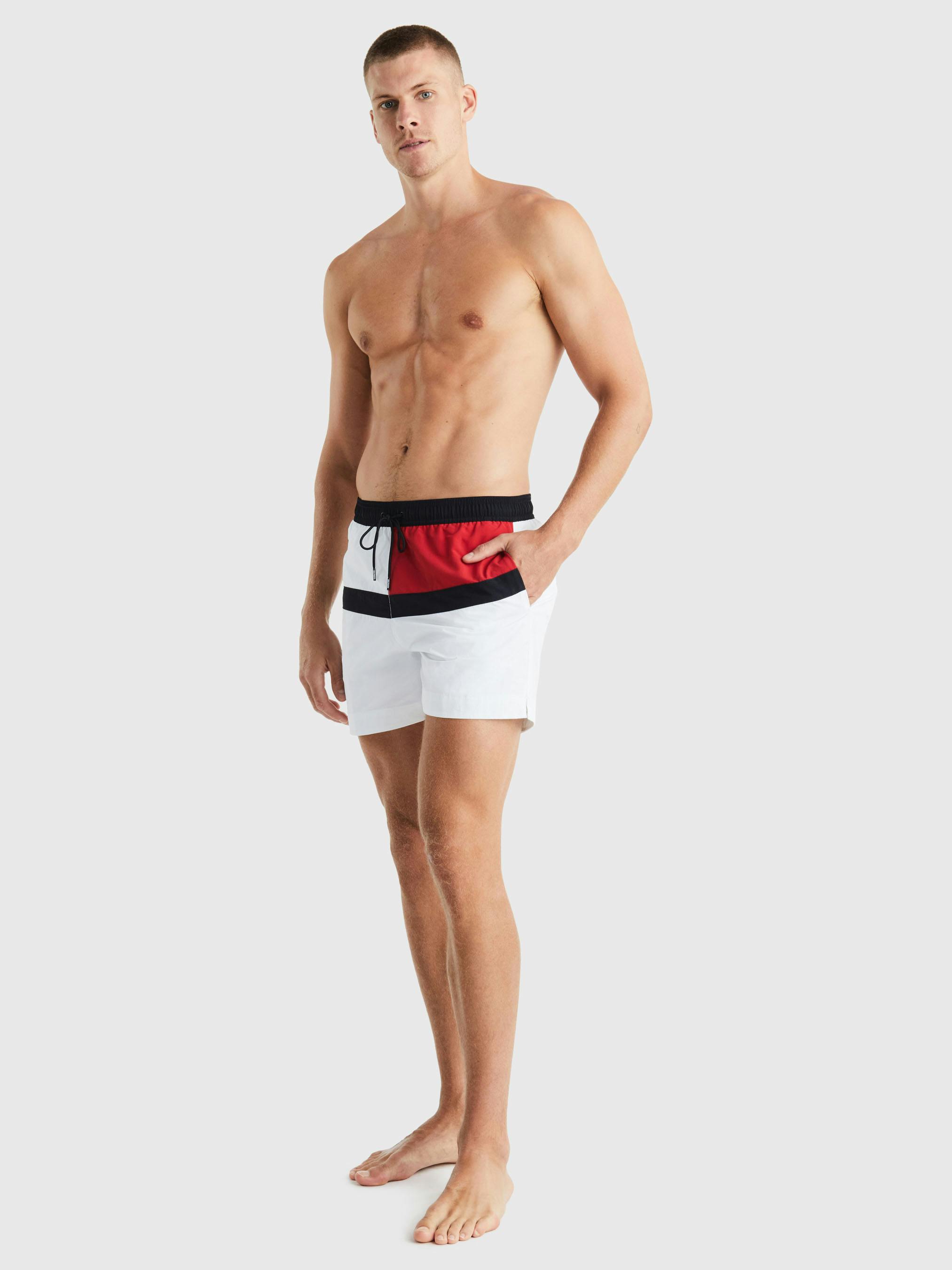 Hilfiger Flag Mid Length Swim Shorts