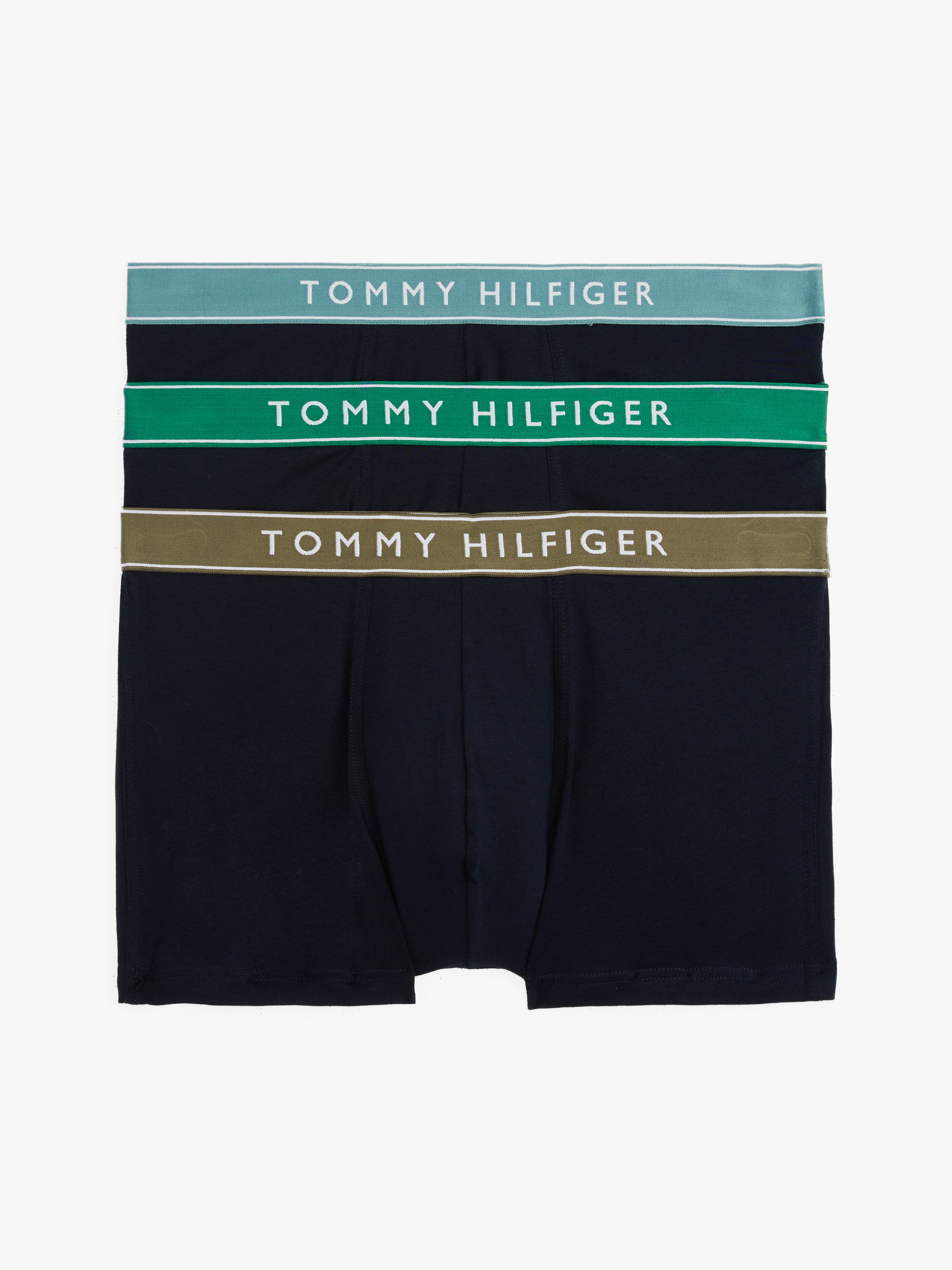 3-Pack Logo Waistband Trunks