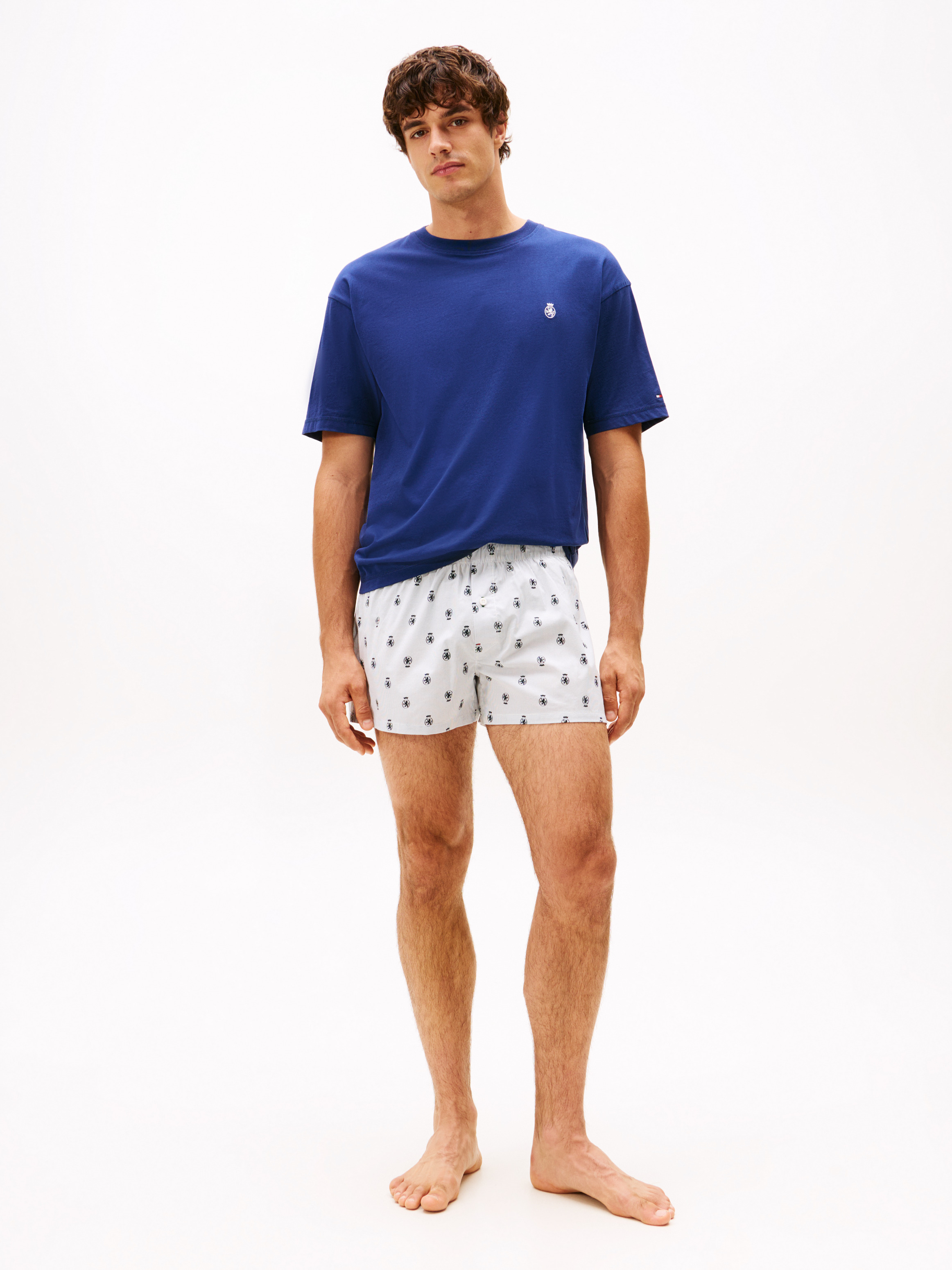 TH Crest T-Shirt And Shorts Pyjama Set