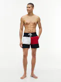 Classic Colour-Blocked Mid Length Swim Shorts
