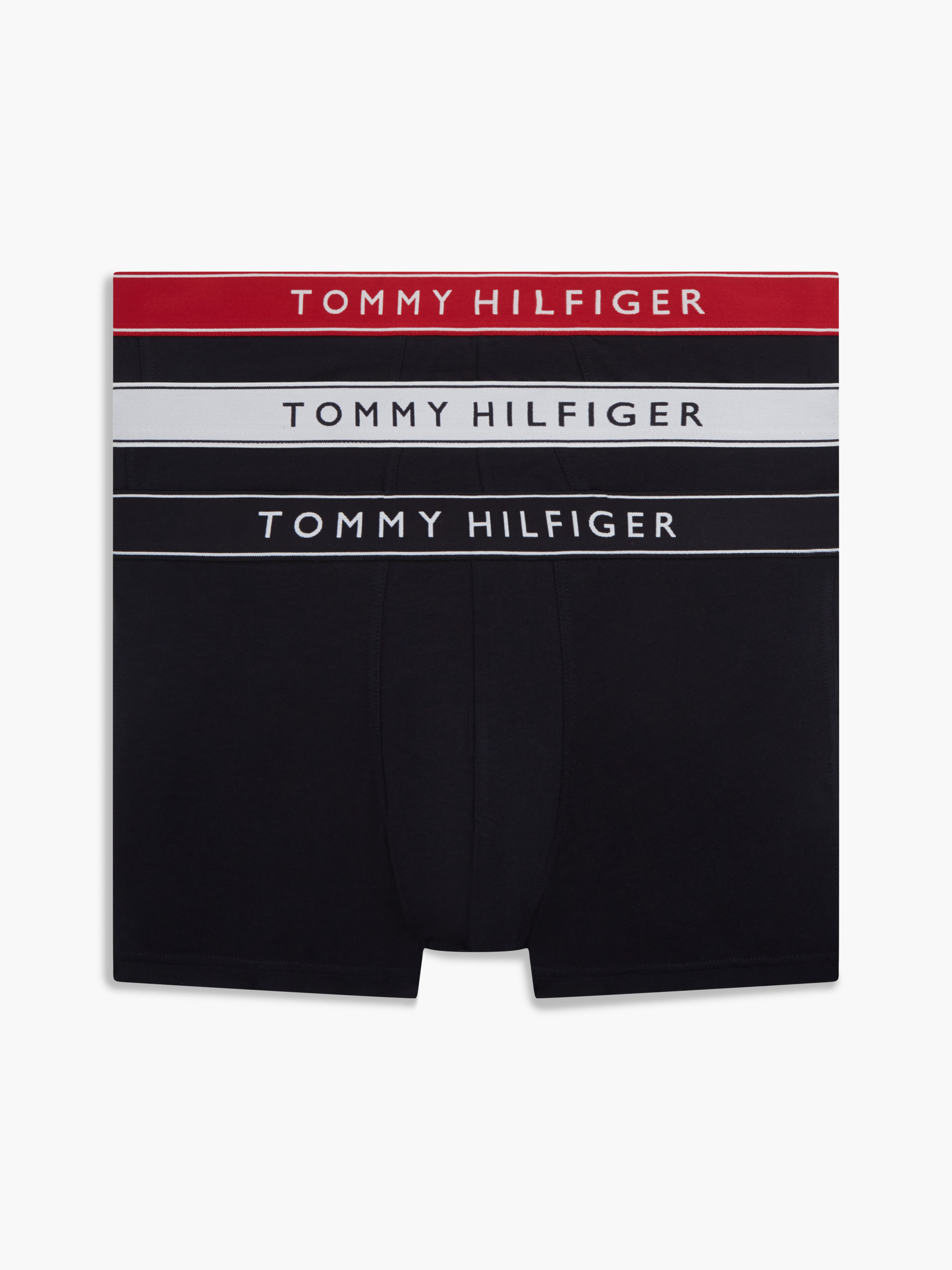 3-Pack Essential Logo Waistband Trunks