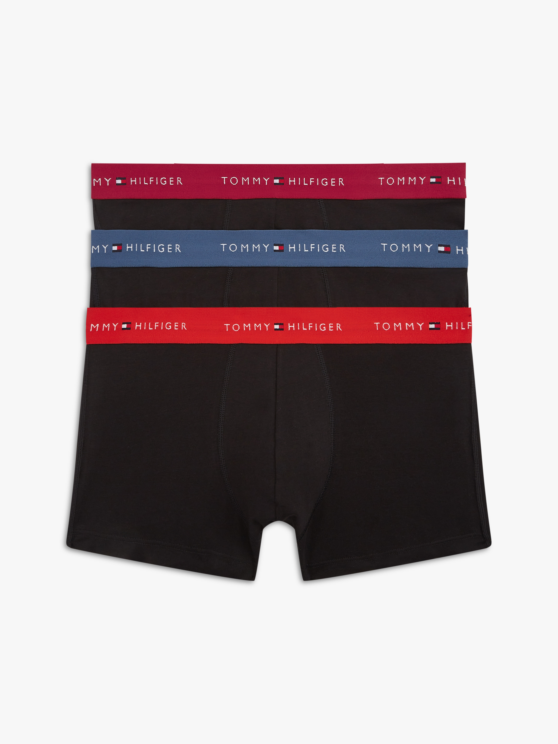 3-Pack Signature Repeat Logo Waistband Trunks