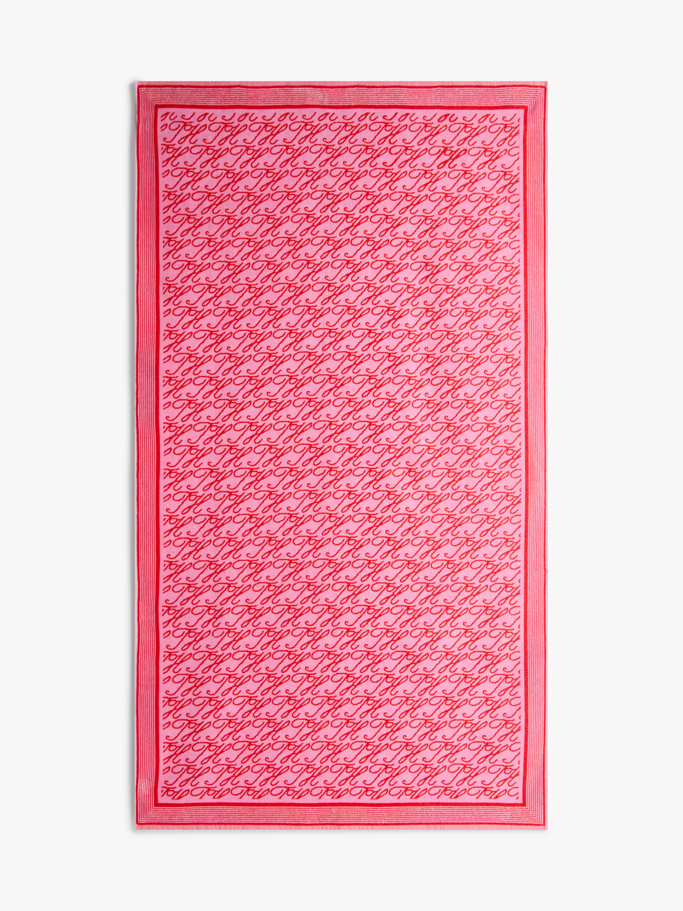 Essential Logo Yarn Dyed Velour Beach Towel