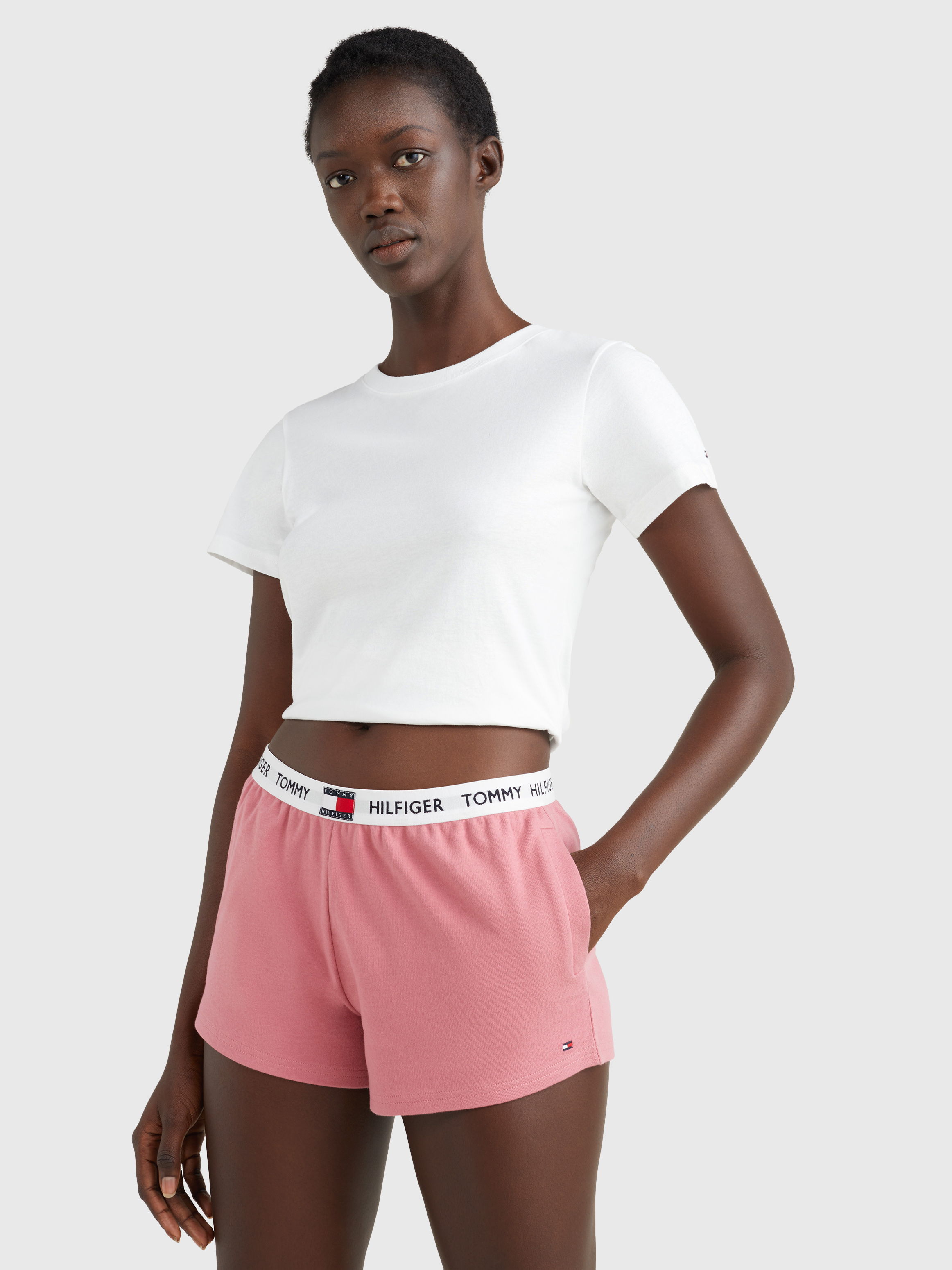 Tommy hilfiger shorts and crop best sale top