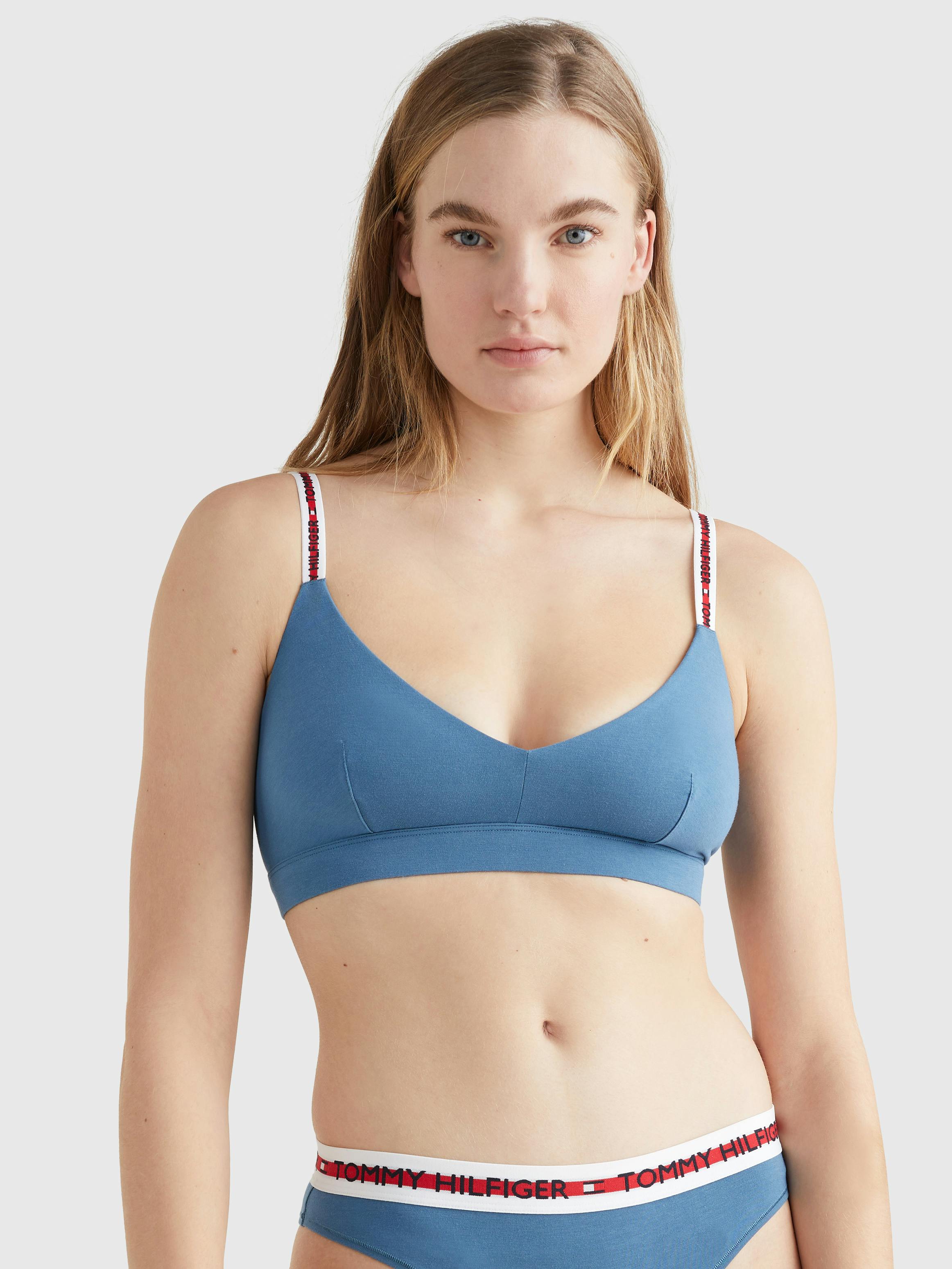 tommy hilfiger logo tape strap bralette