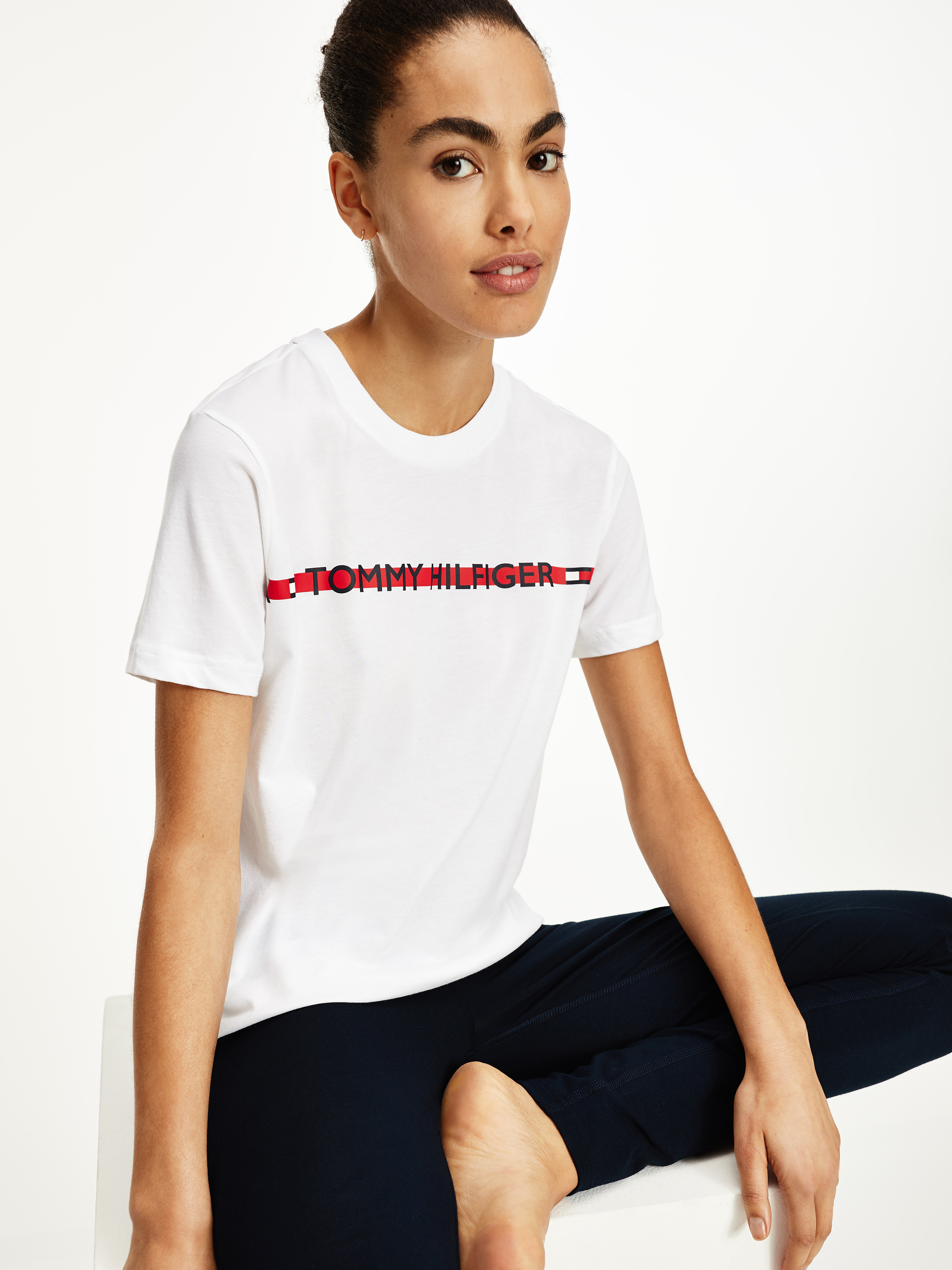 tommy hilfiger women's zip up hooded shirts & tops