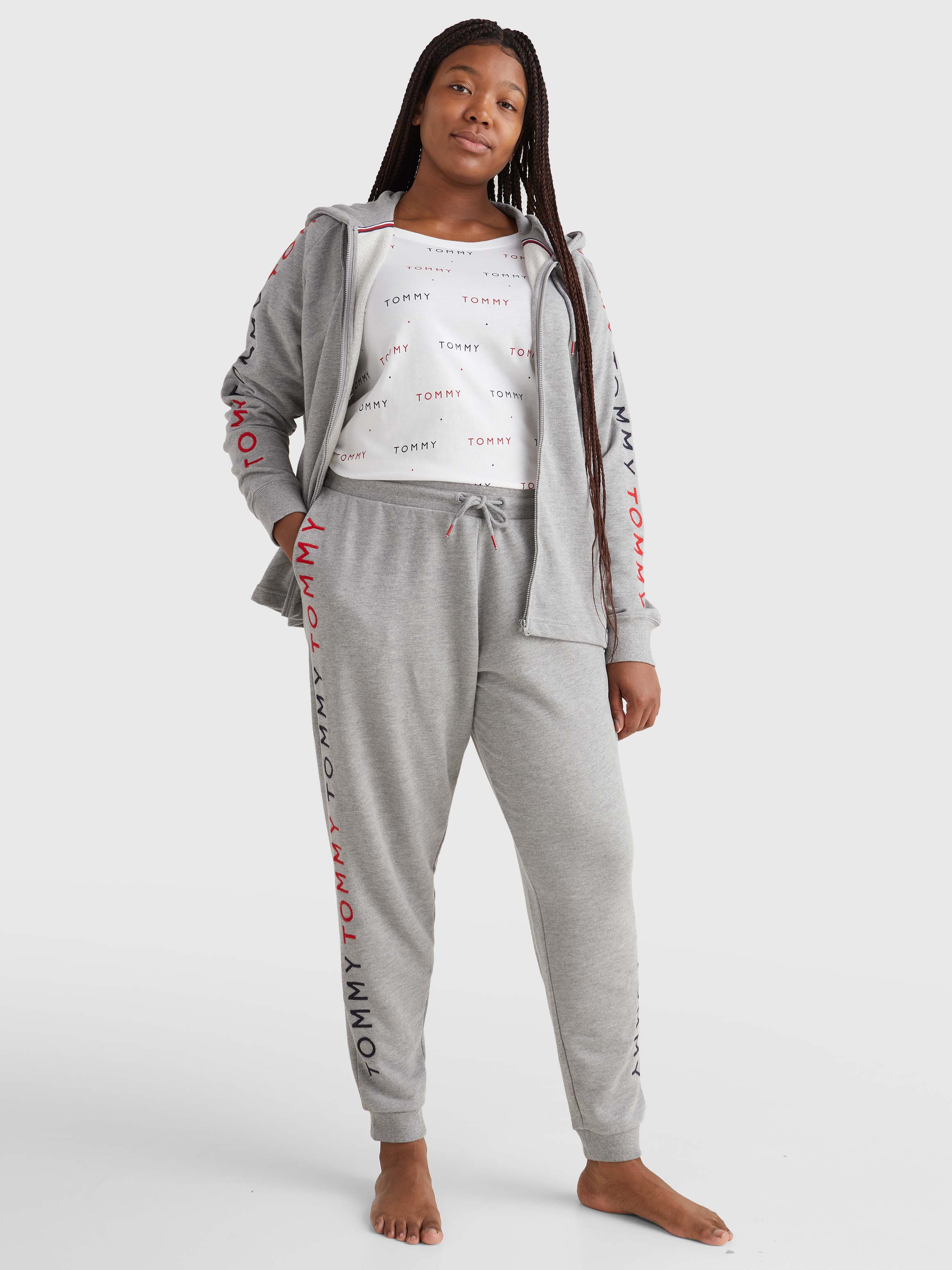 Curve Logo Embroidery Joggers Loungewear Tommy Hilfiger