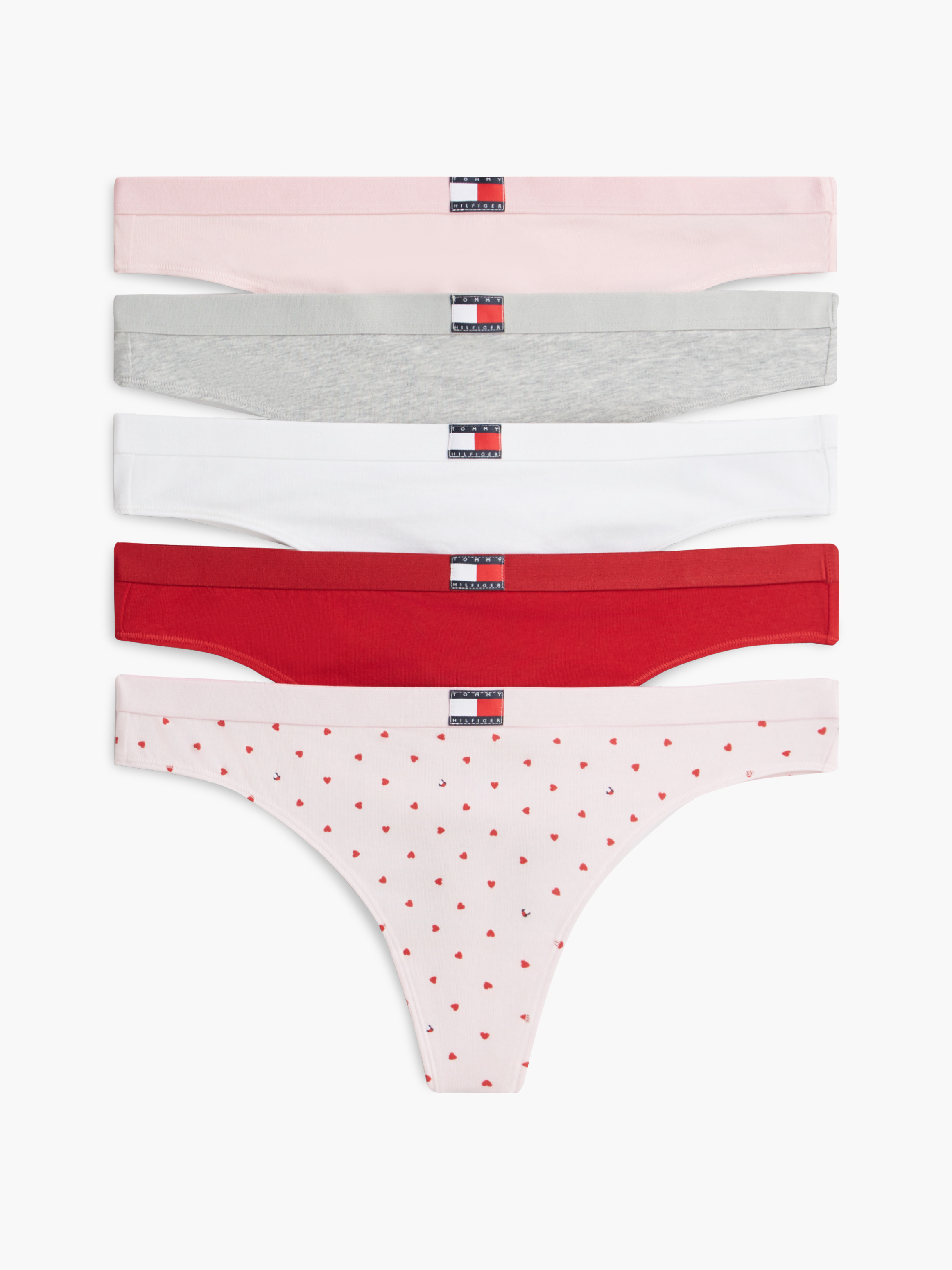 5-Pack Logo Waistband Thongs