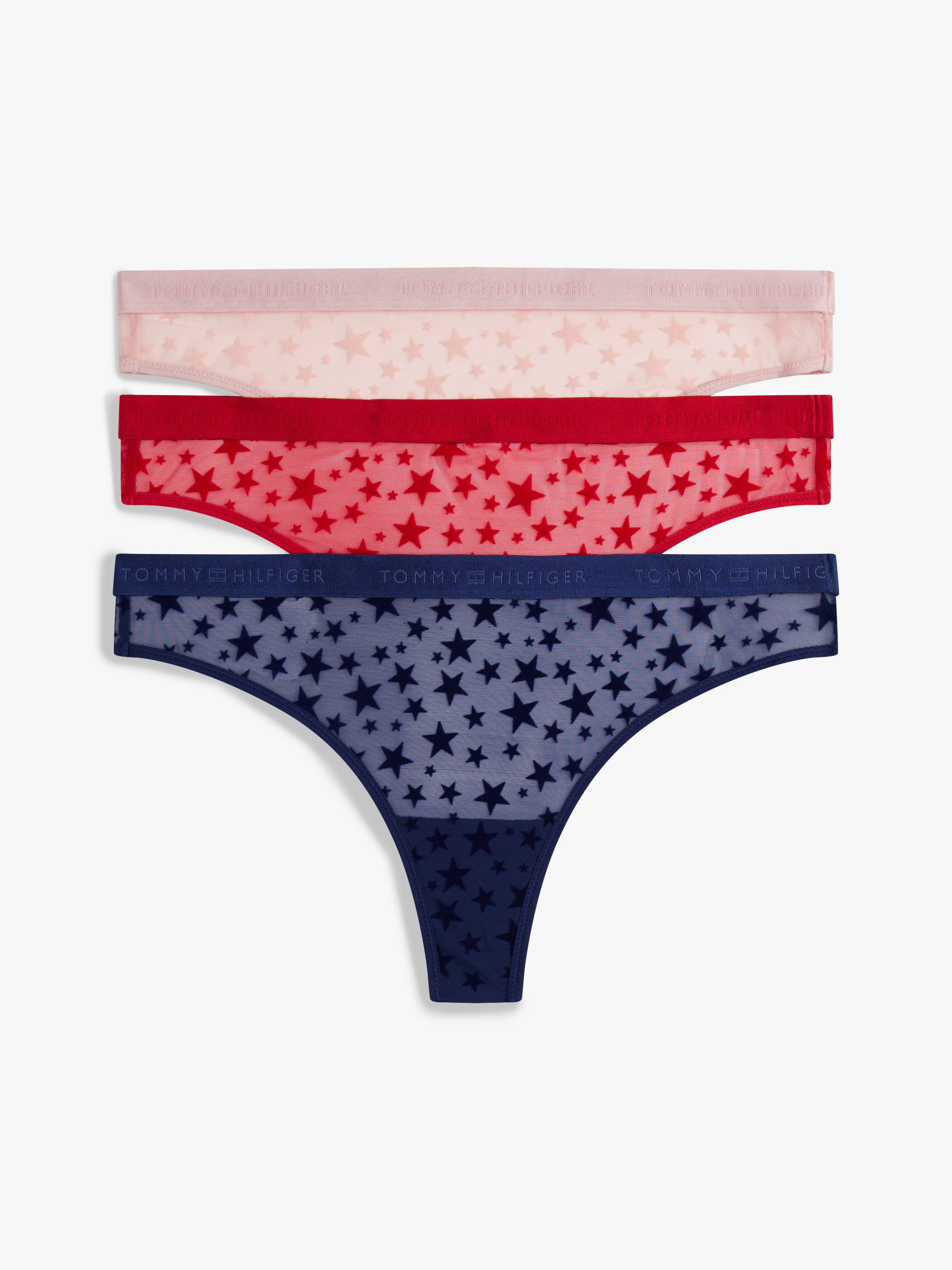 3-Pack Essential Mesh Thongs Gift Box