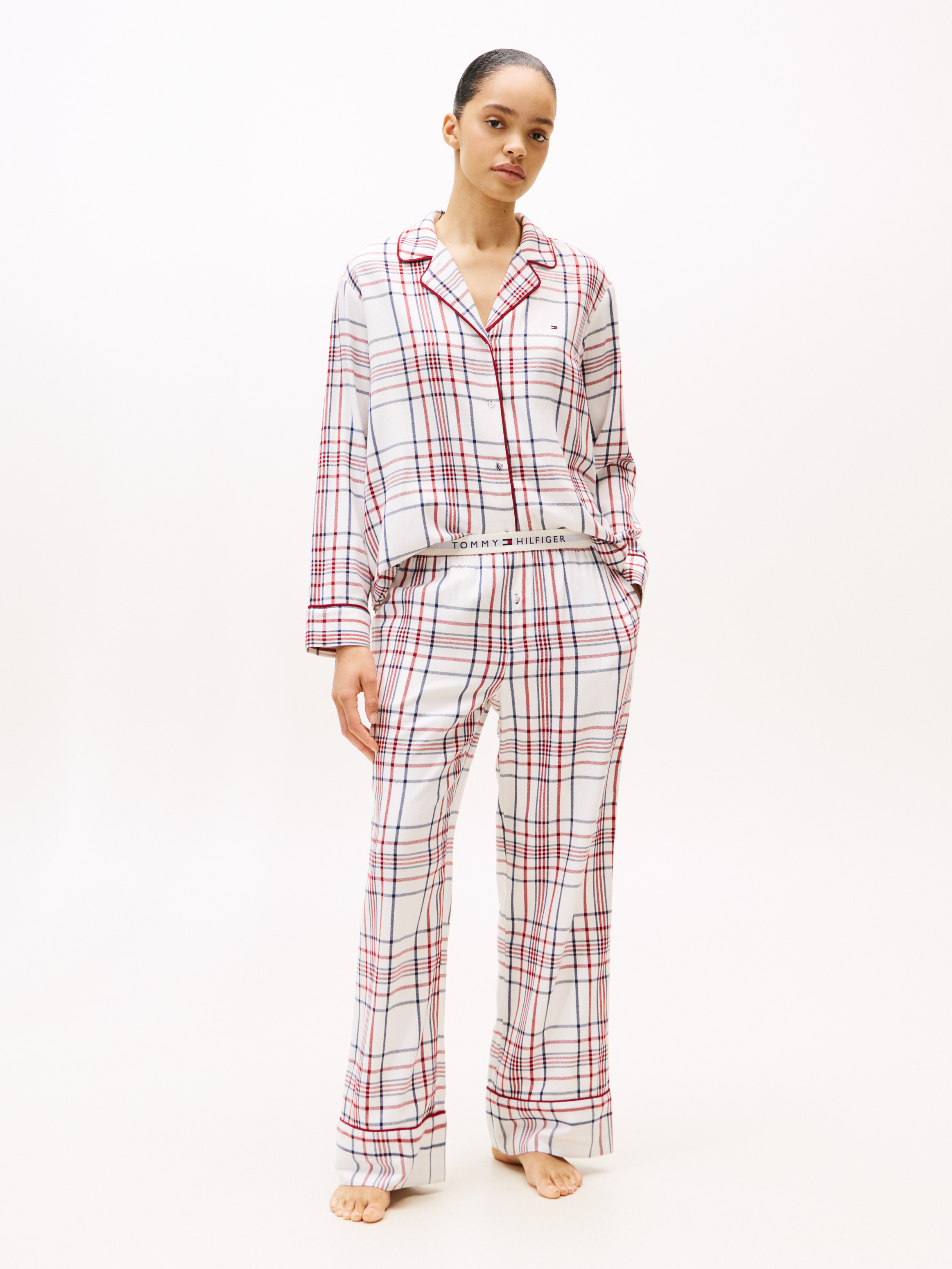 Essential Flannel Pyjamas And Slippers Gift Box