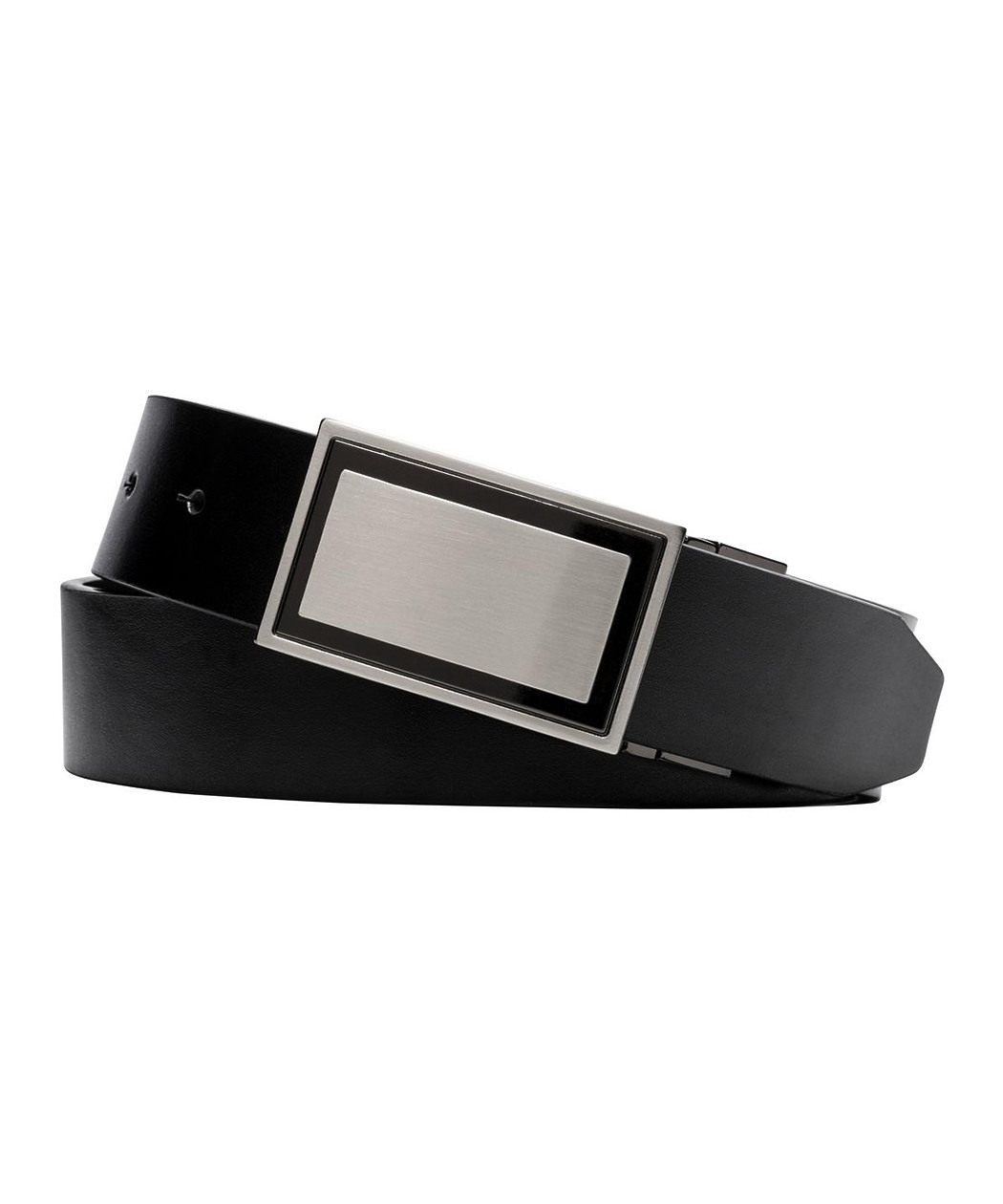 Belt Black Detailed Belt Buckle Accessories Van Heusen