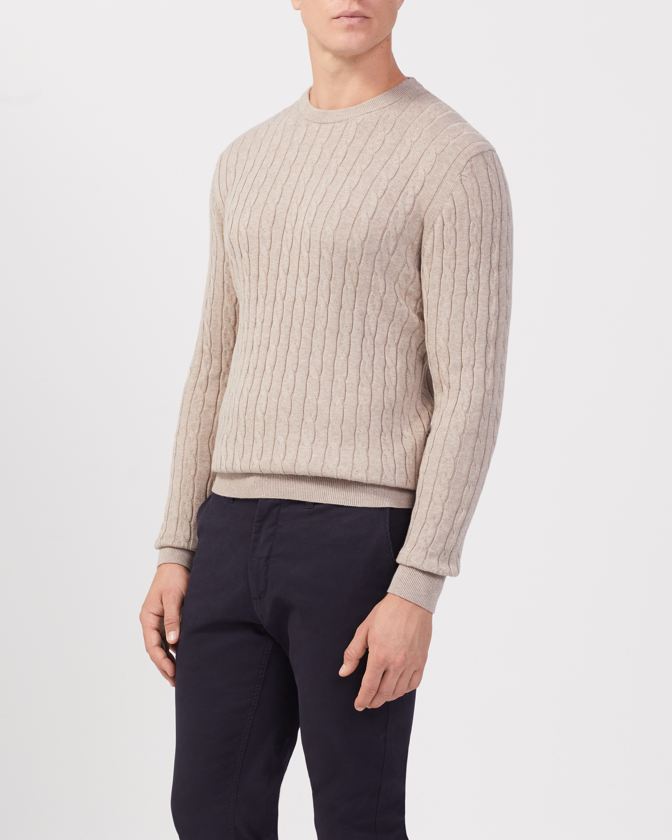Cotton Cable Knit Sweater
