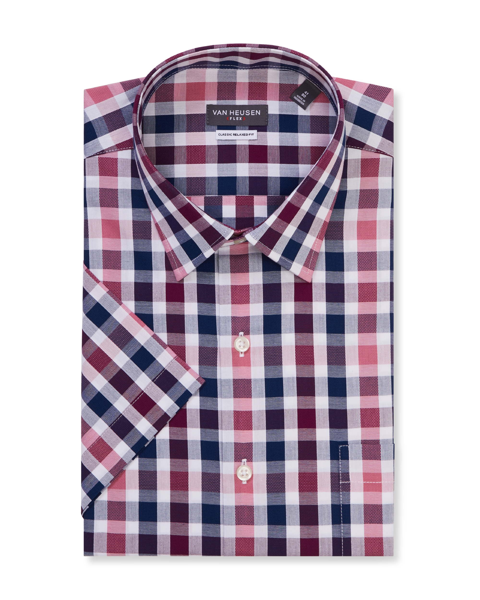Short Sleeve Shirt Maroon Check| Shirts 