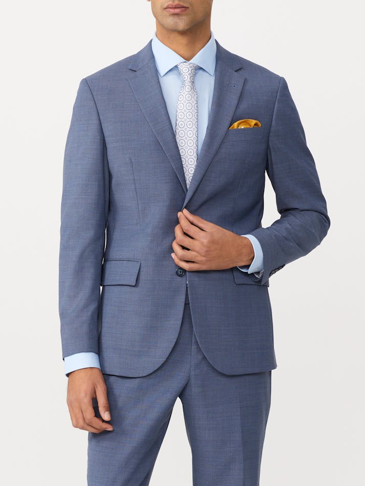 Casual Jacket Van Heusen Blue Jacket Wool Nailhead Suit Jacket