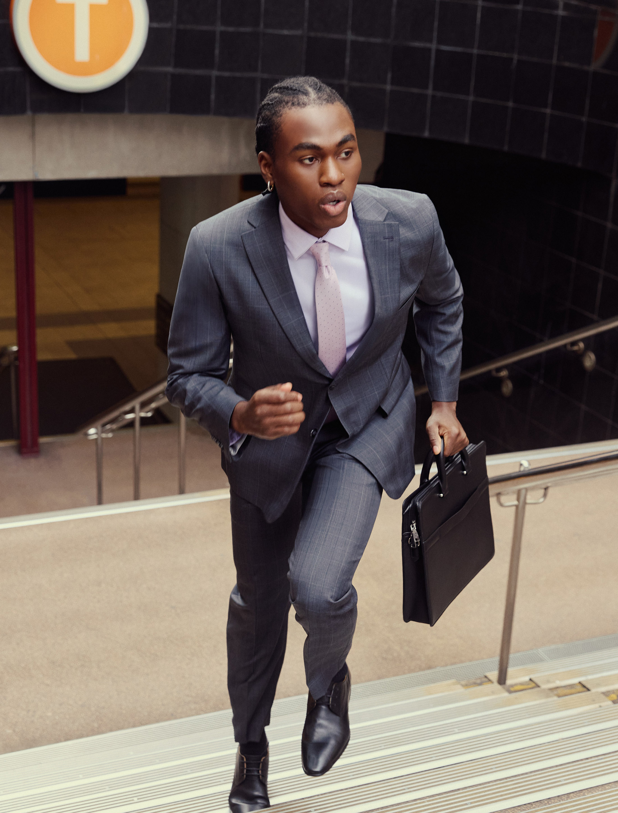 Wool Check Suit Jacket