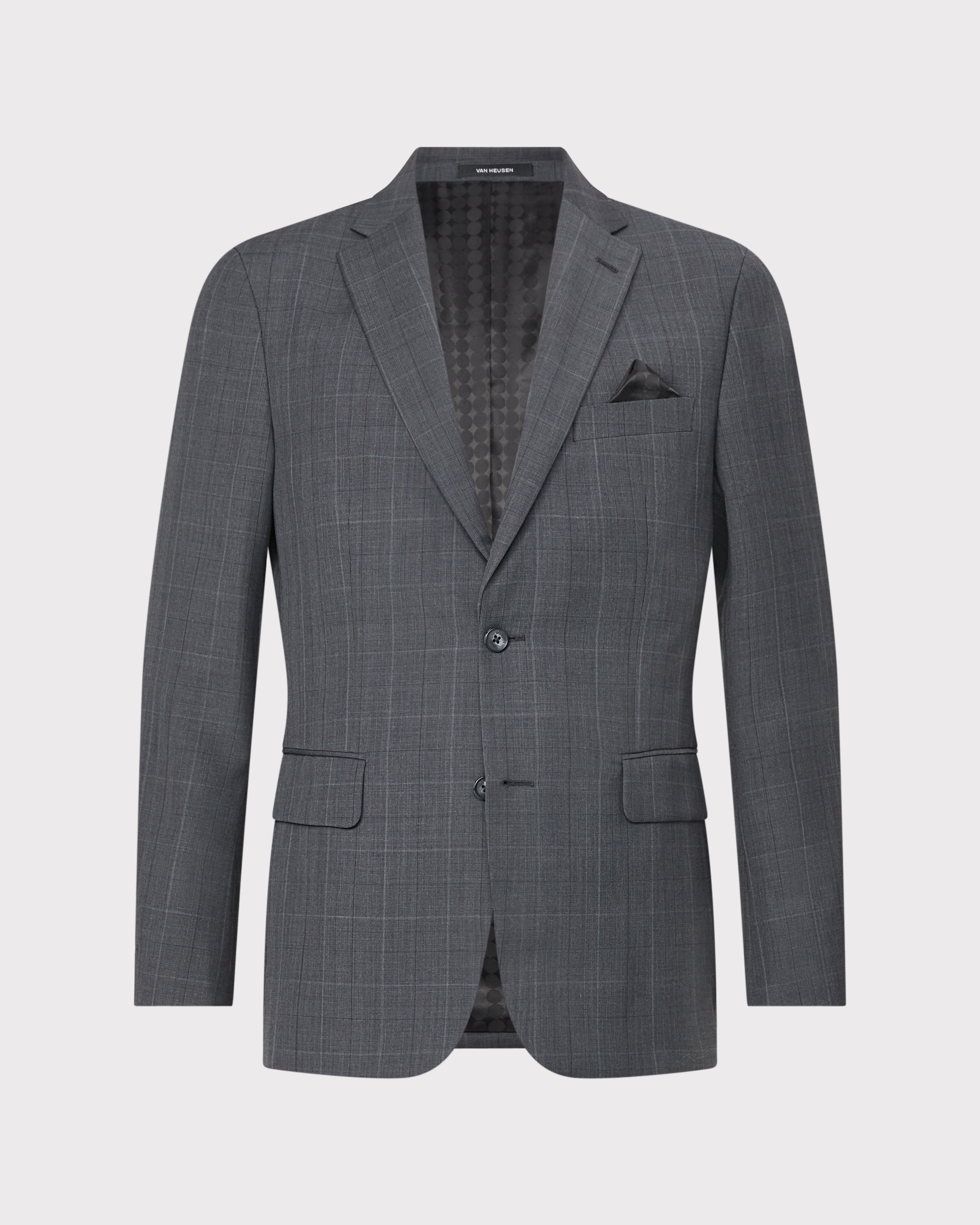 Wool Check Suit Jacket