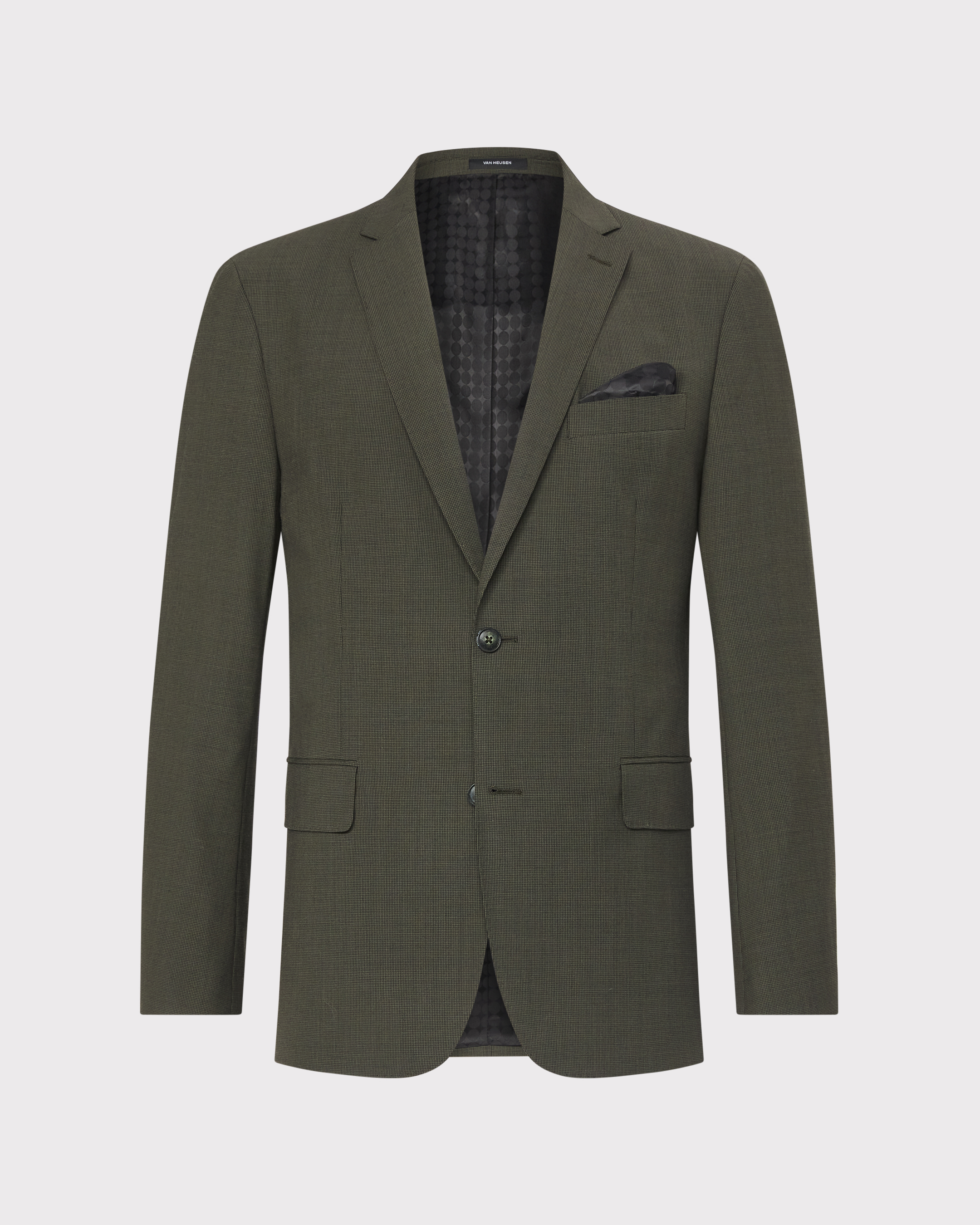 Wool Blend Puppytooth Suit Jacket