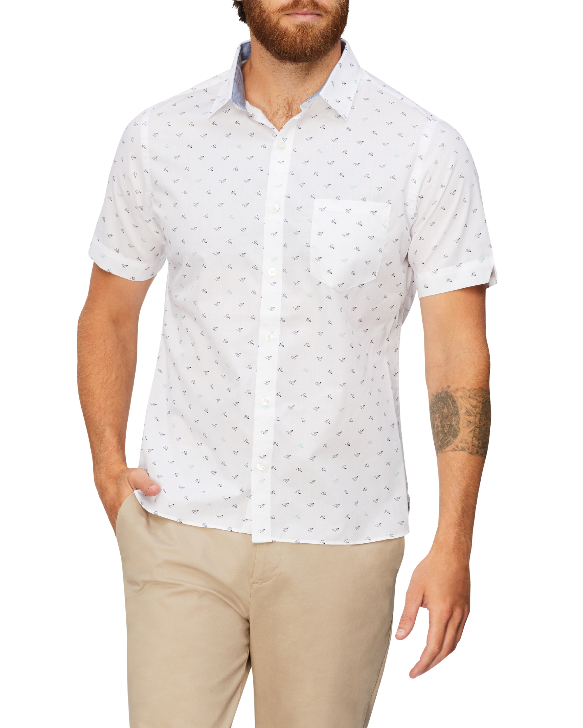 van heusen short sleeve business shirts