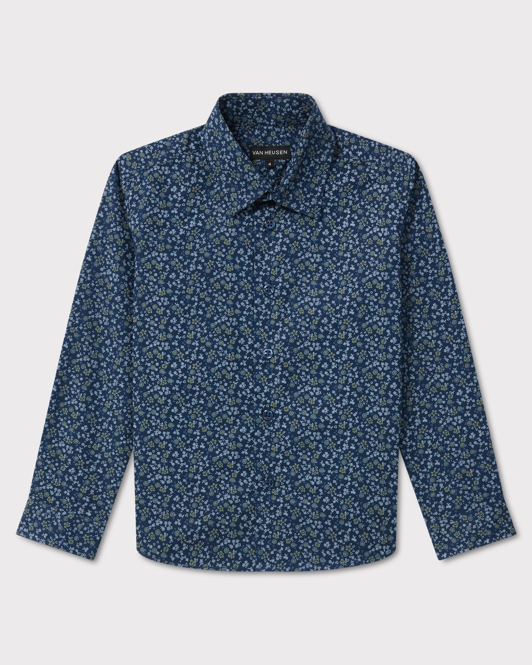 Boys Floral Print Shirt