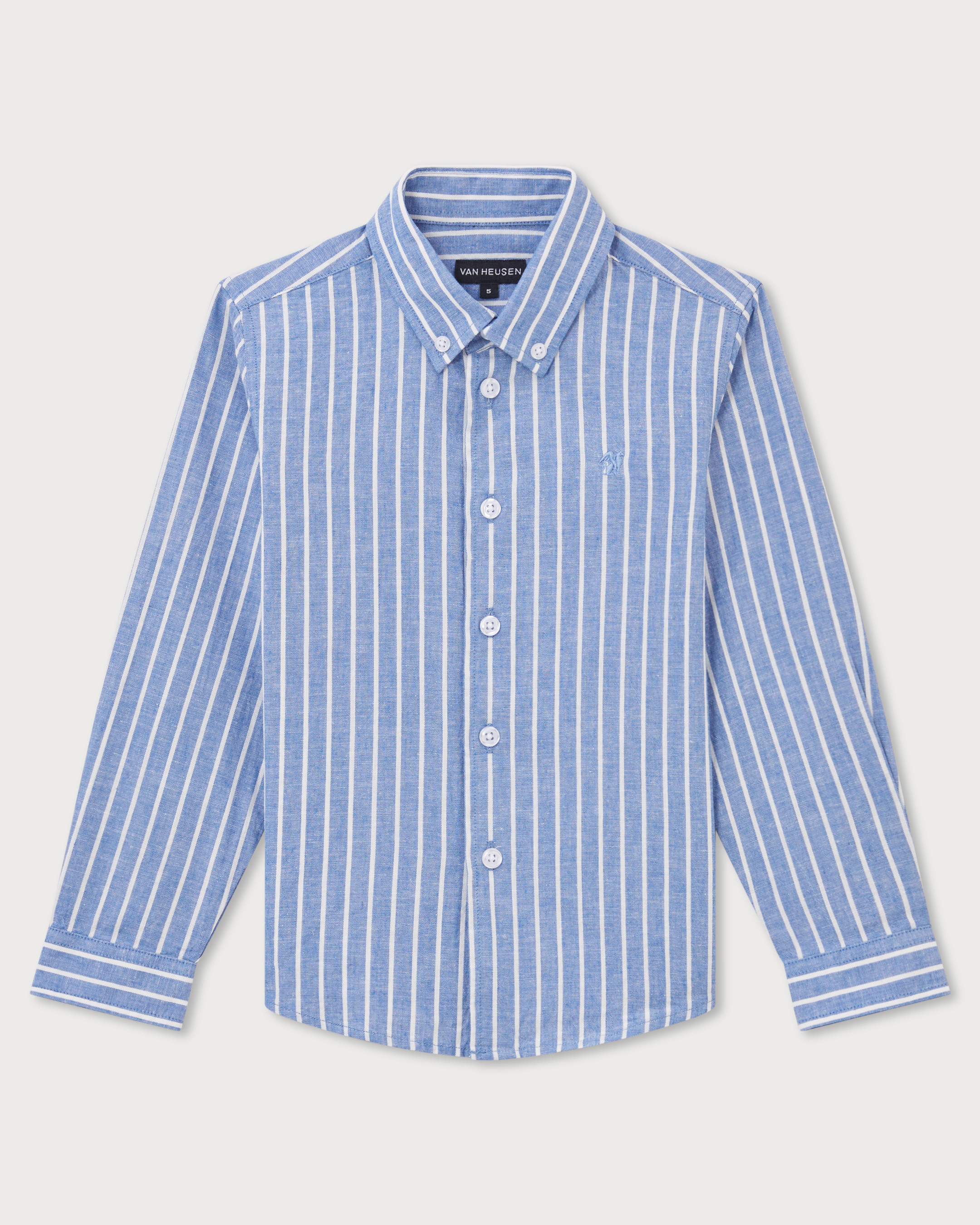 Boys Linen Blend Slub Shirt