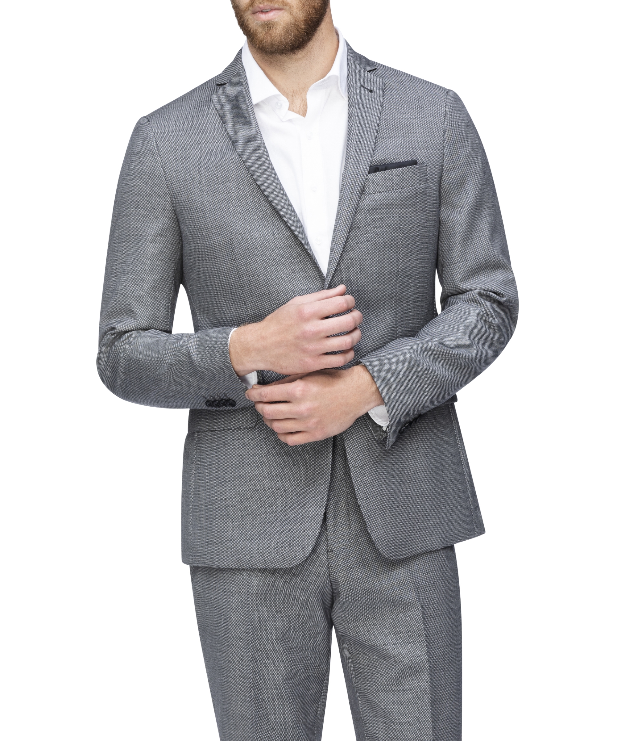 van heusen gray suit