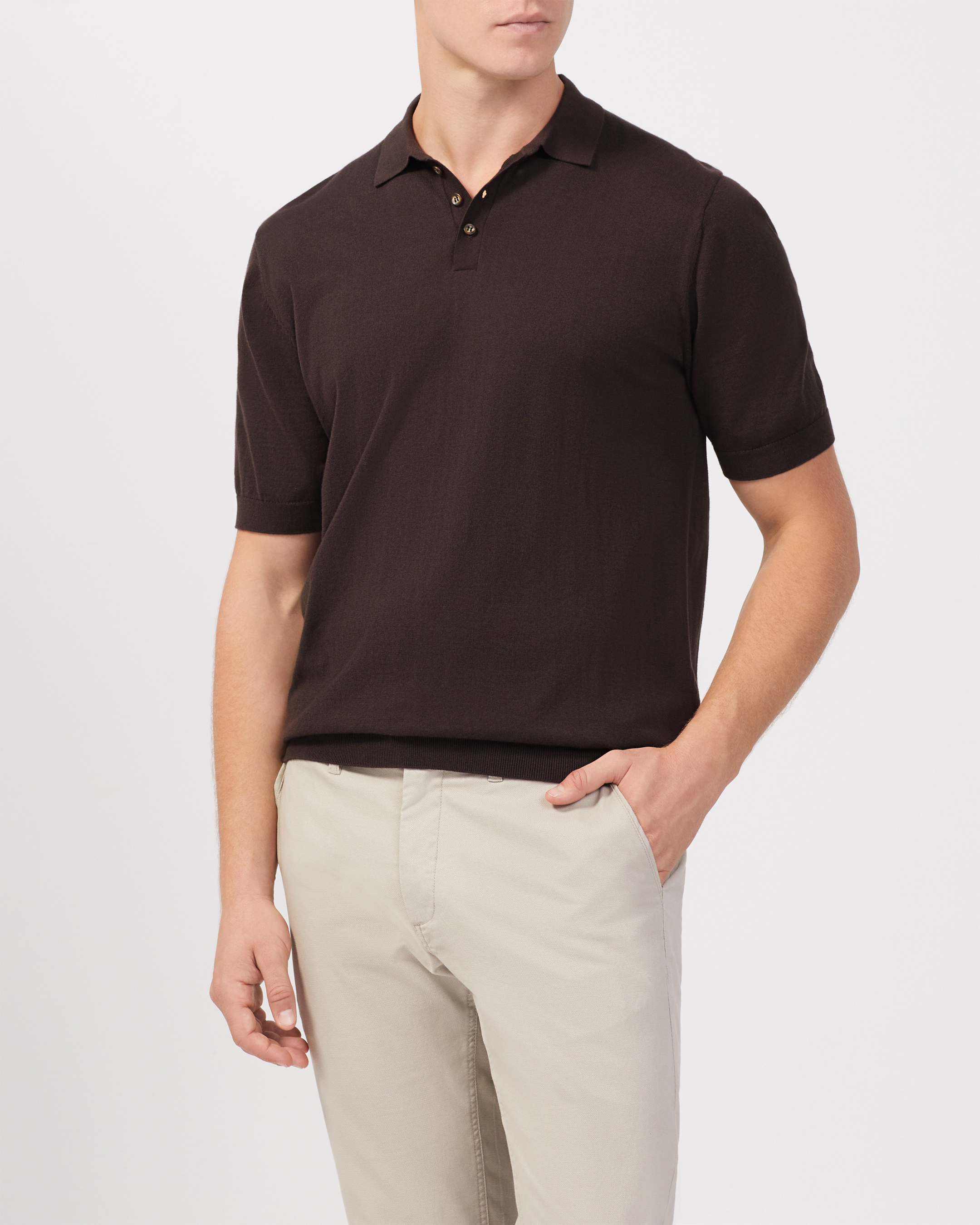 Cotton Knit Polo