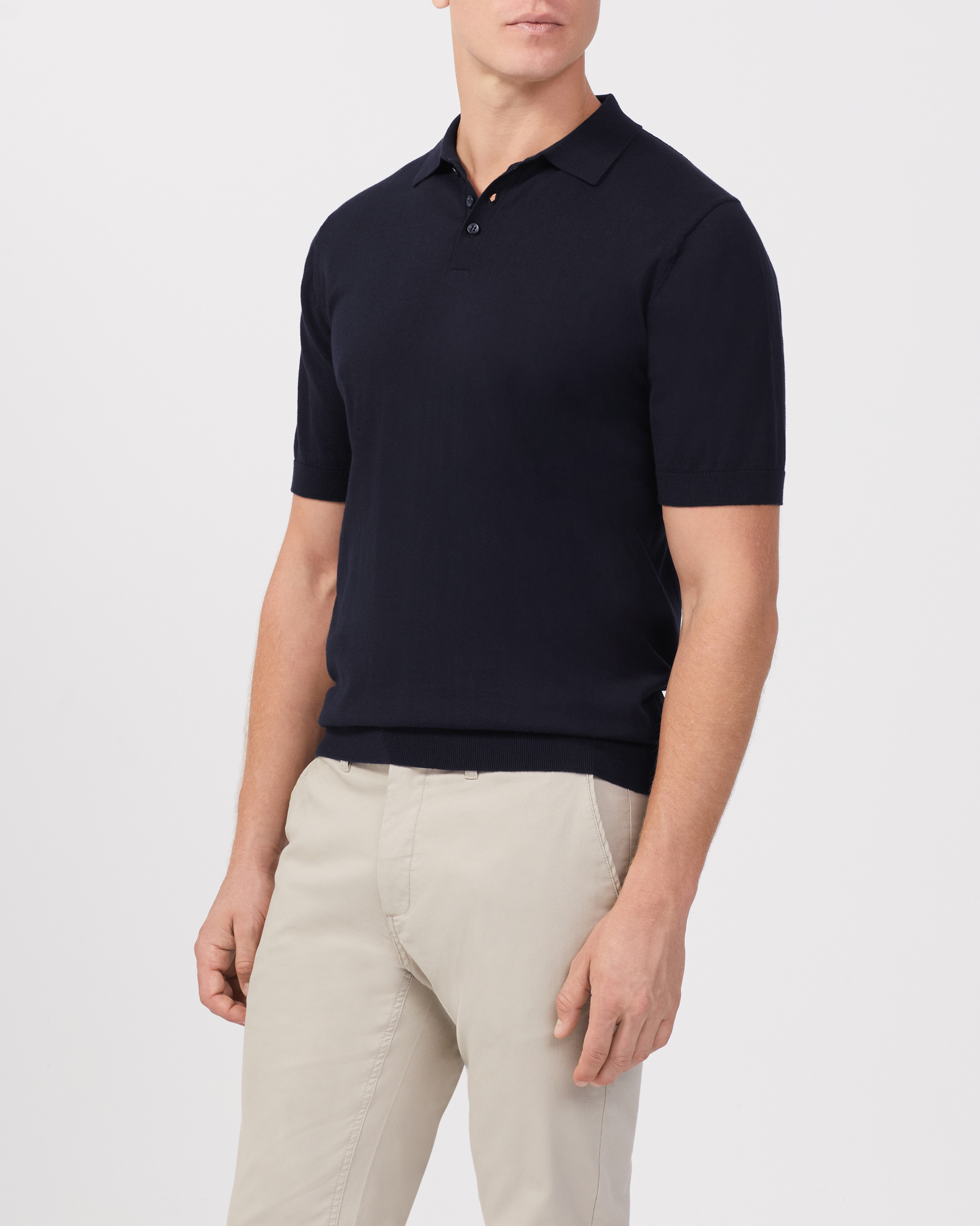 Cotton Knit Polo