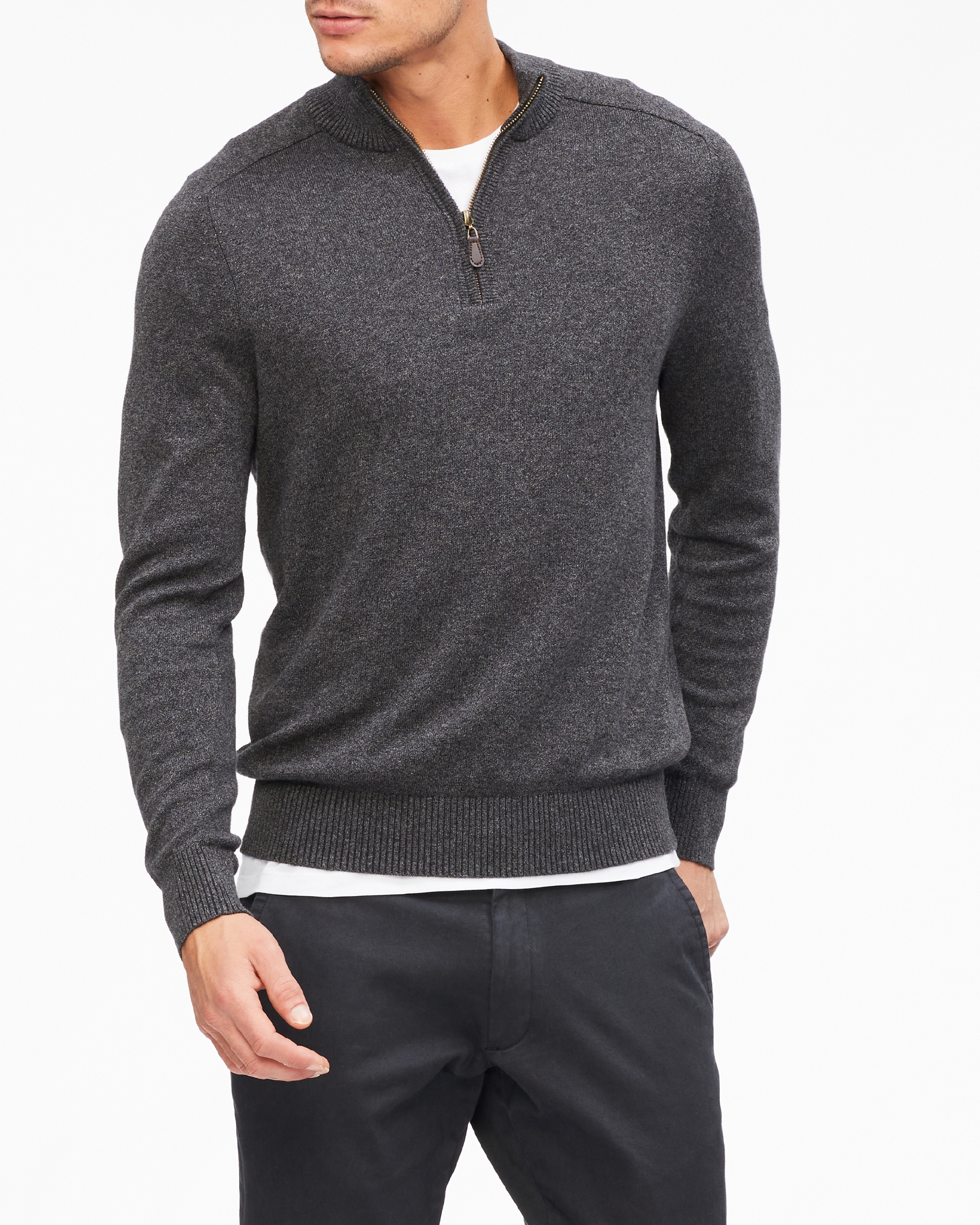 Half Zip Knit Sweater Knitwear Van Heusen