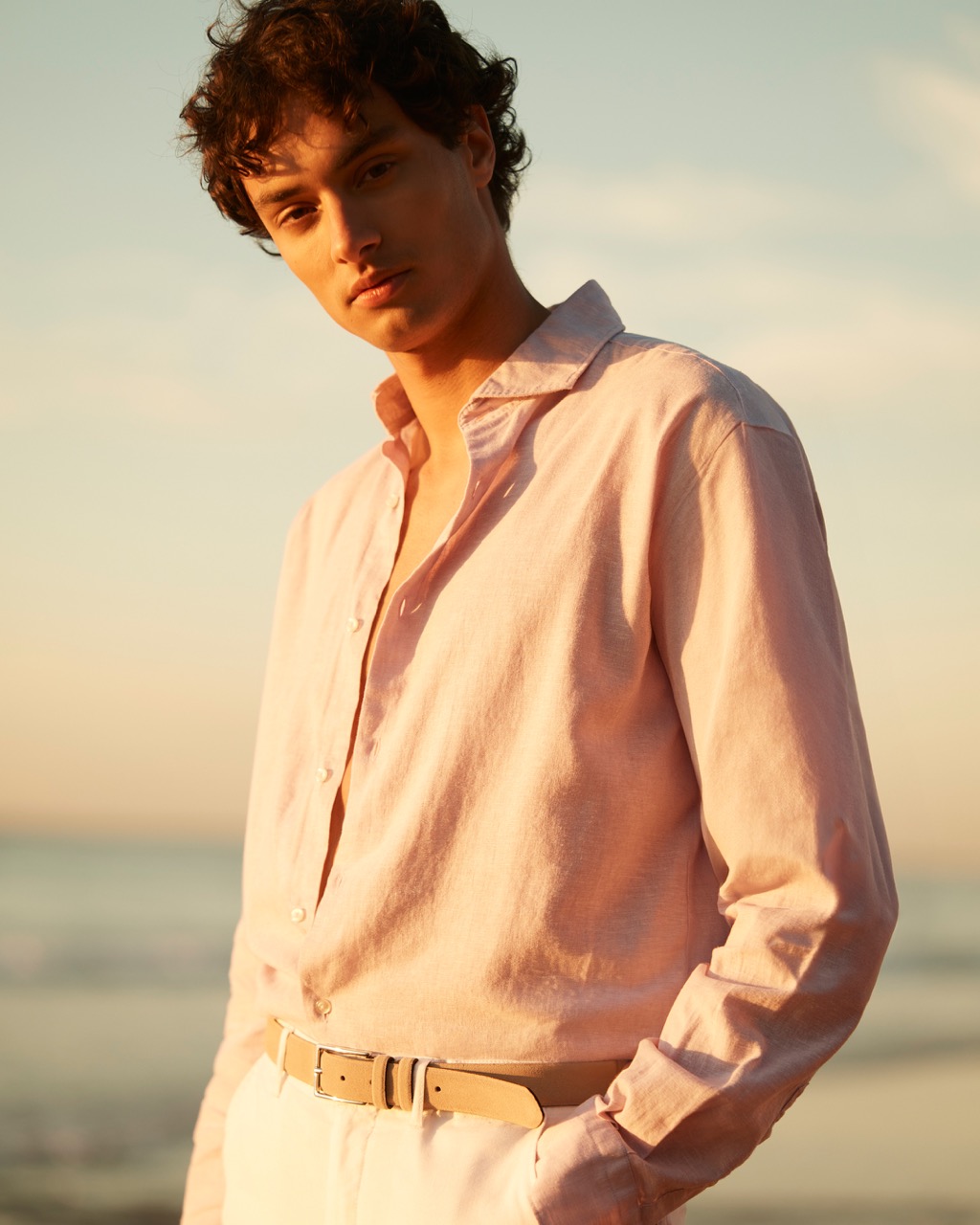 Linen Blend Shirt I Men's Casualwear I Van Heusen