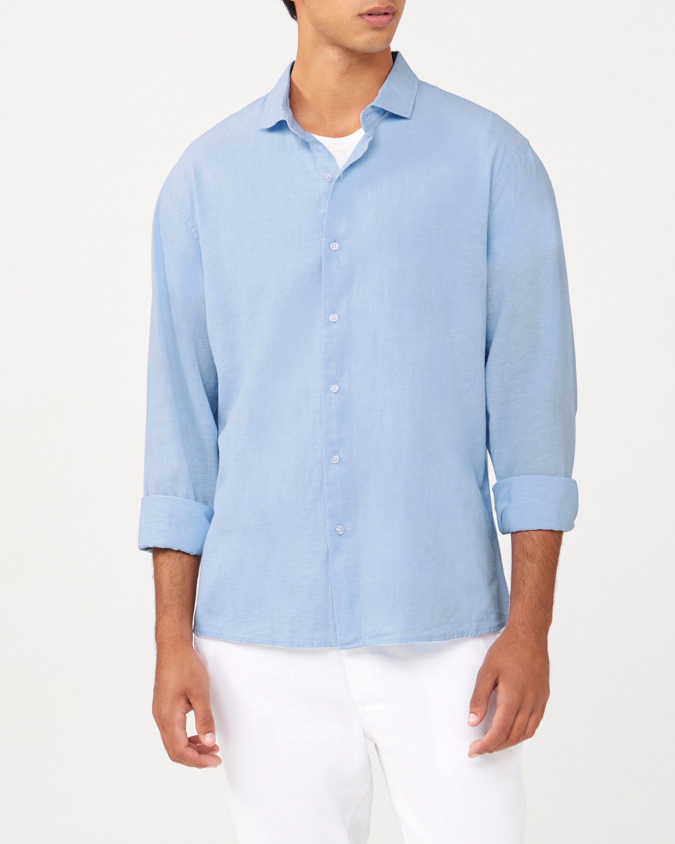 Linen Blend Shirt I Shirts I Van Heusen