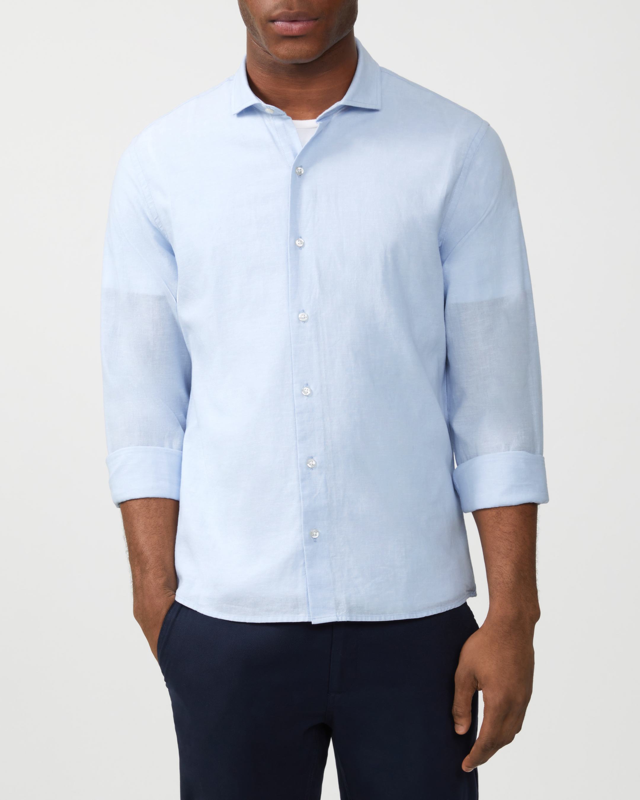 Linen Cotton Blend Shirt