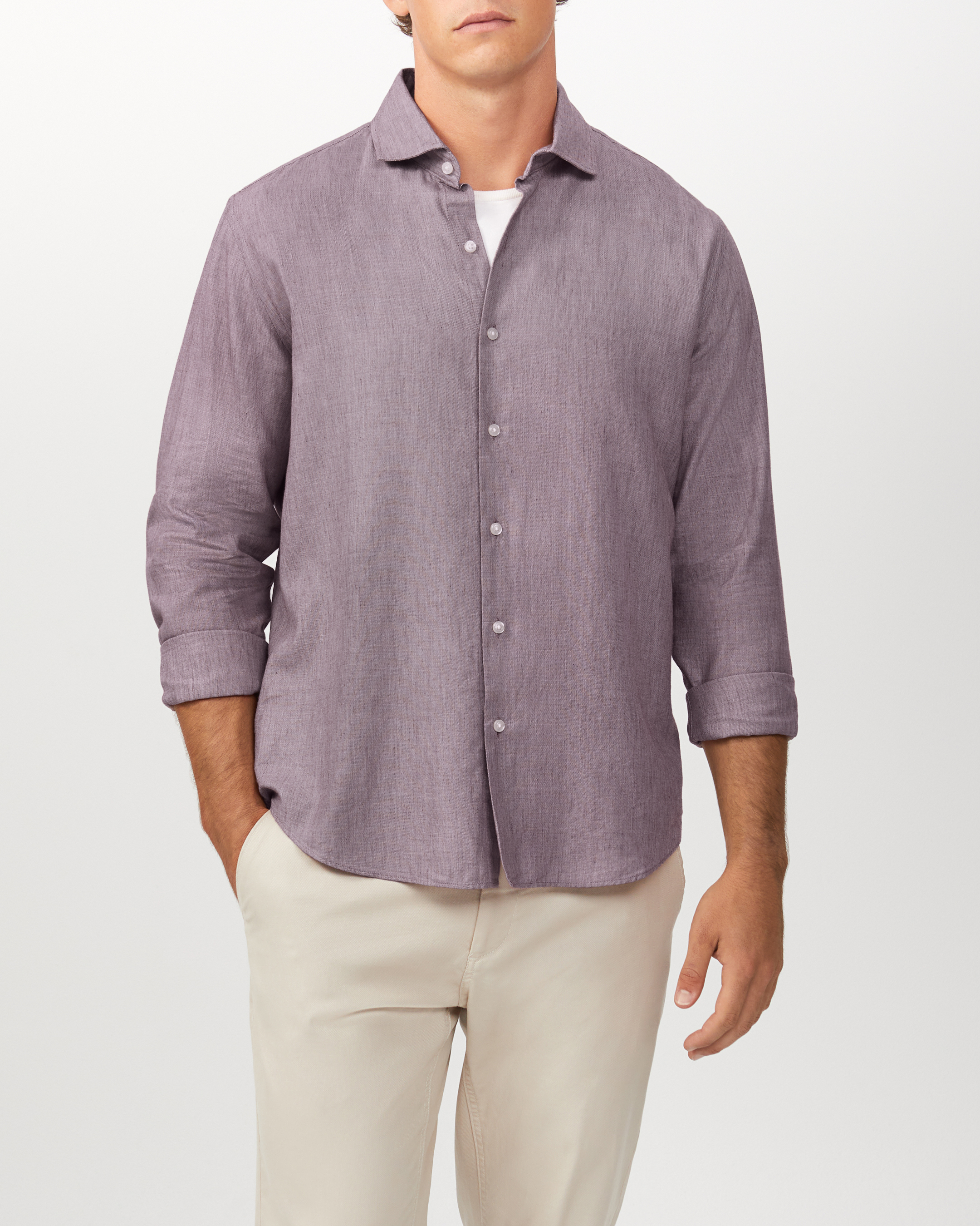 Cotton Tencel Blend Casual Shirt