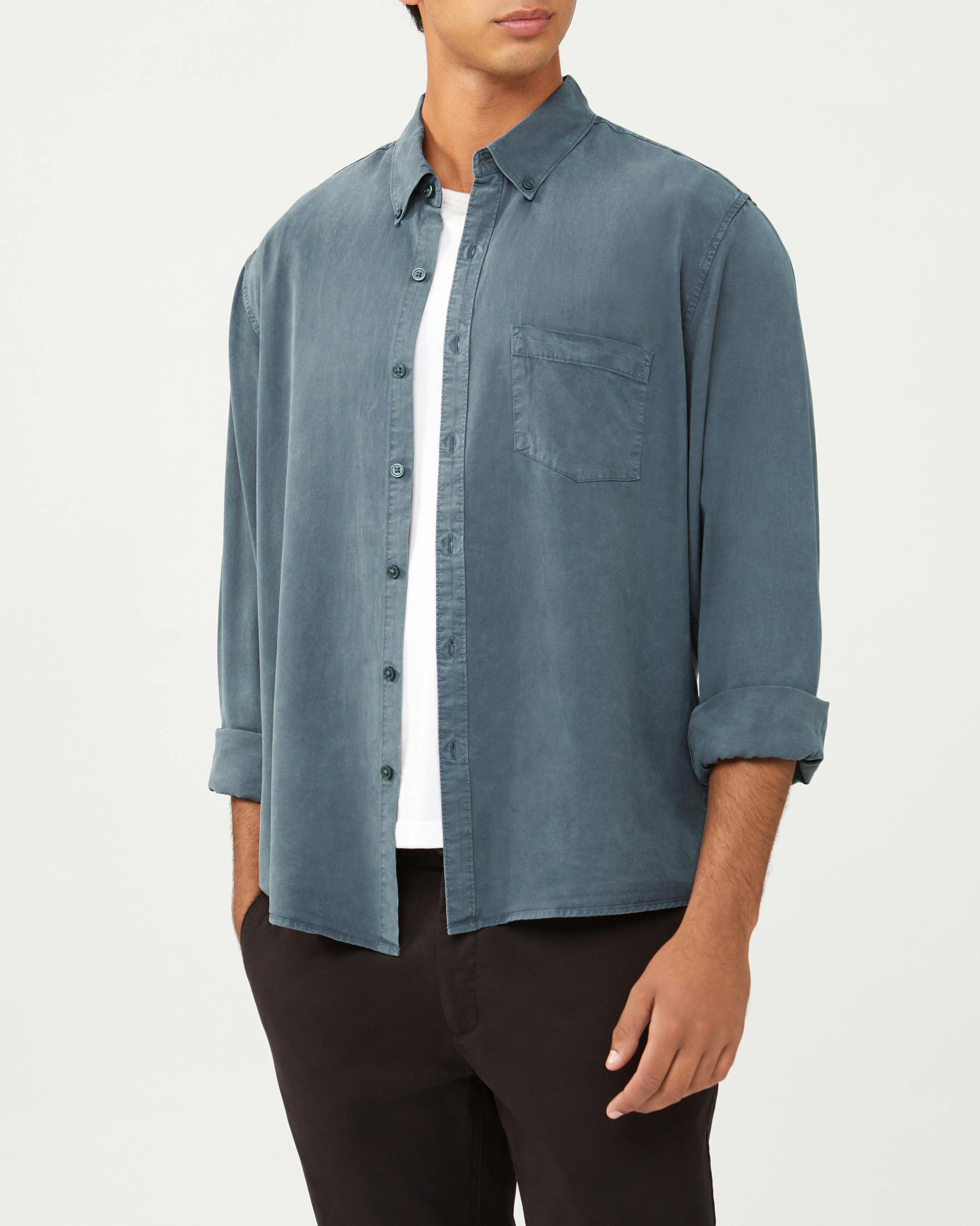 Cotton Tencel Blend Shirt I Shirts I Van Heusen - Main Image