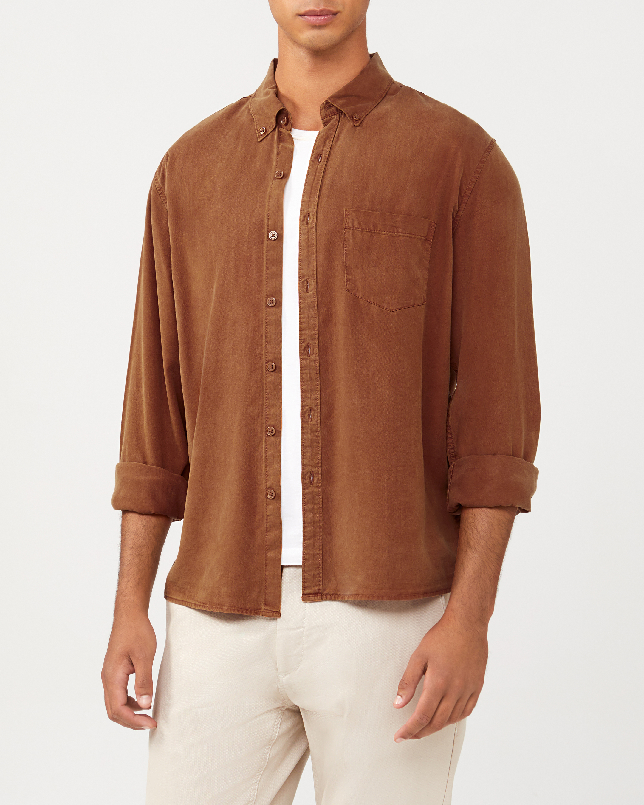 Cotton Tencel Blend Casual Shirt