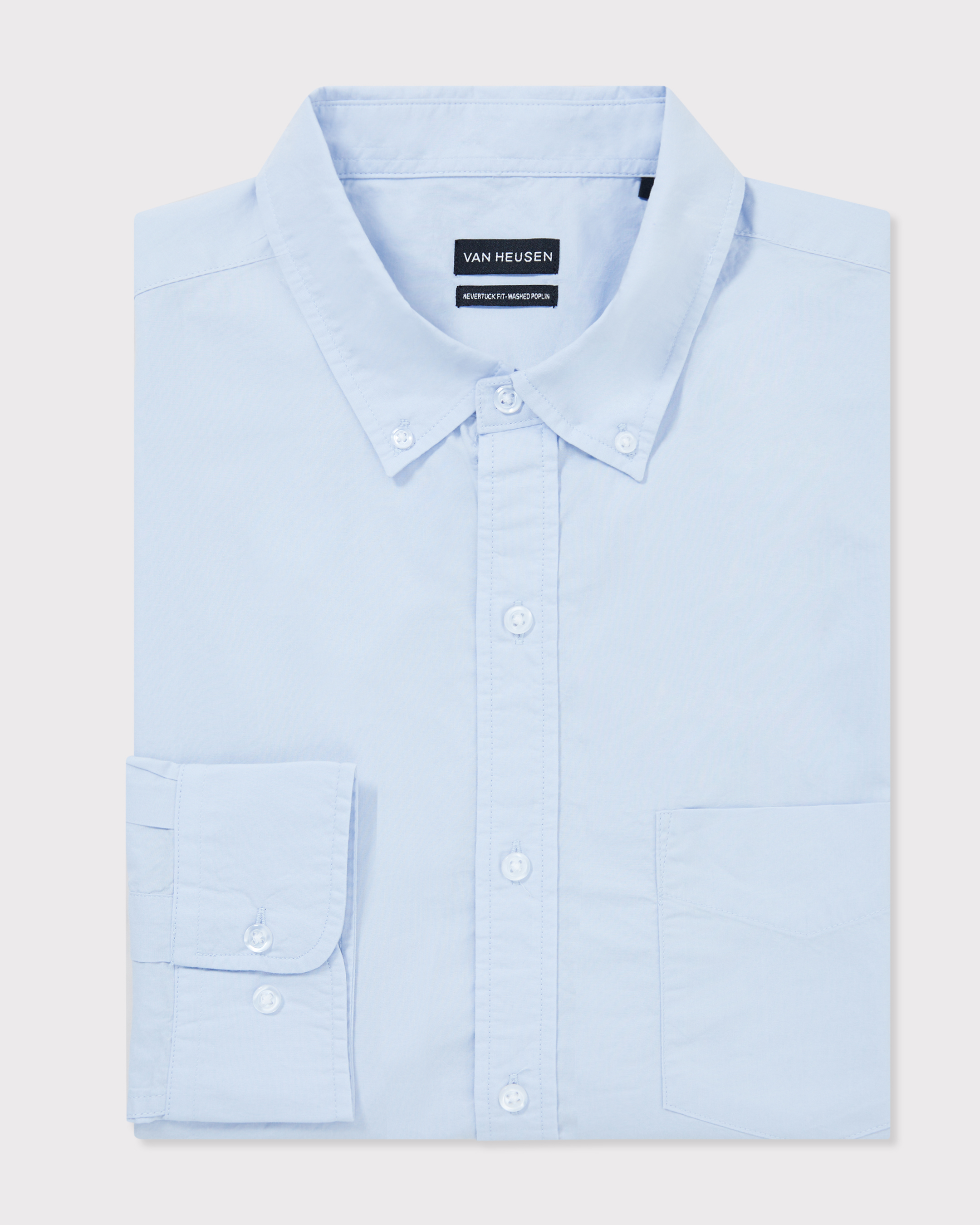 Washed Poplin Casual Shirt