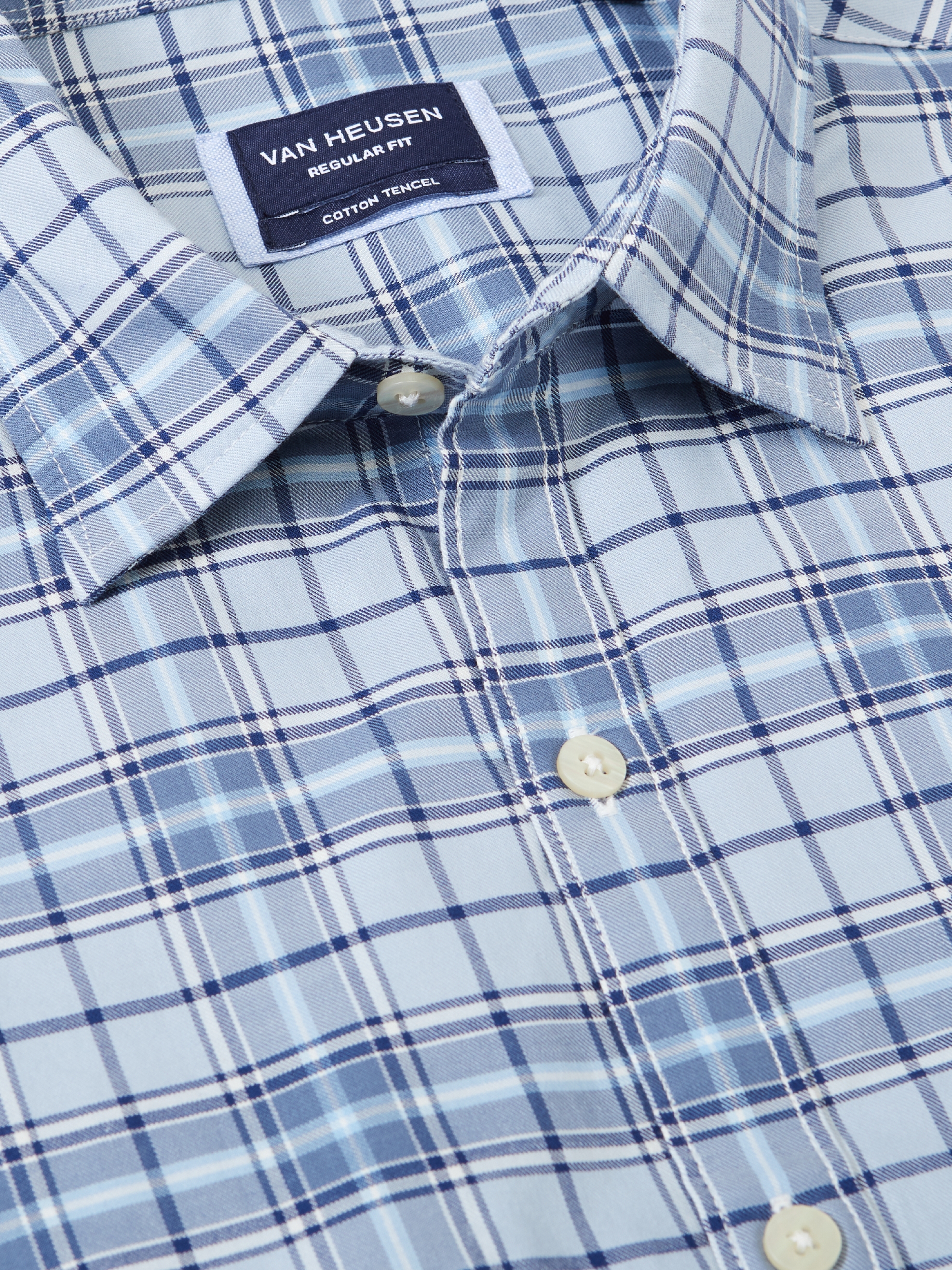 Colour Twill Check Shirt I Casual Tops 