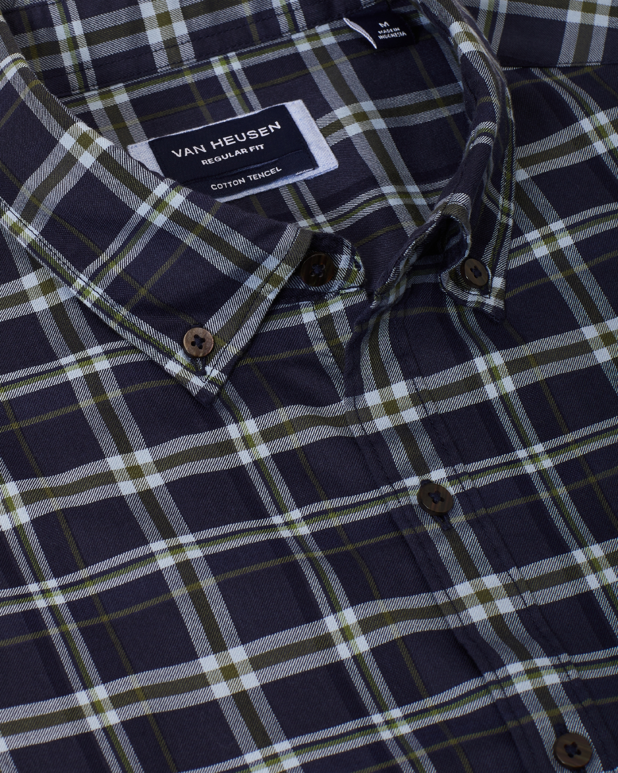 Colour Twill Check Shirt I Casual Tops 
