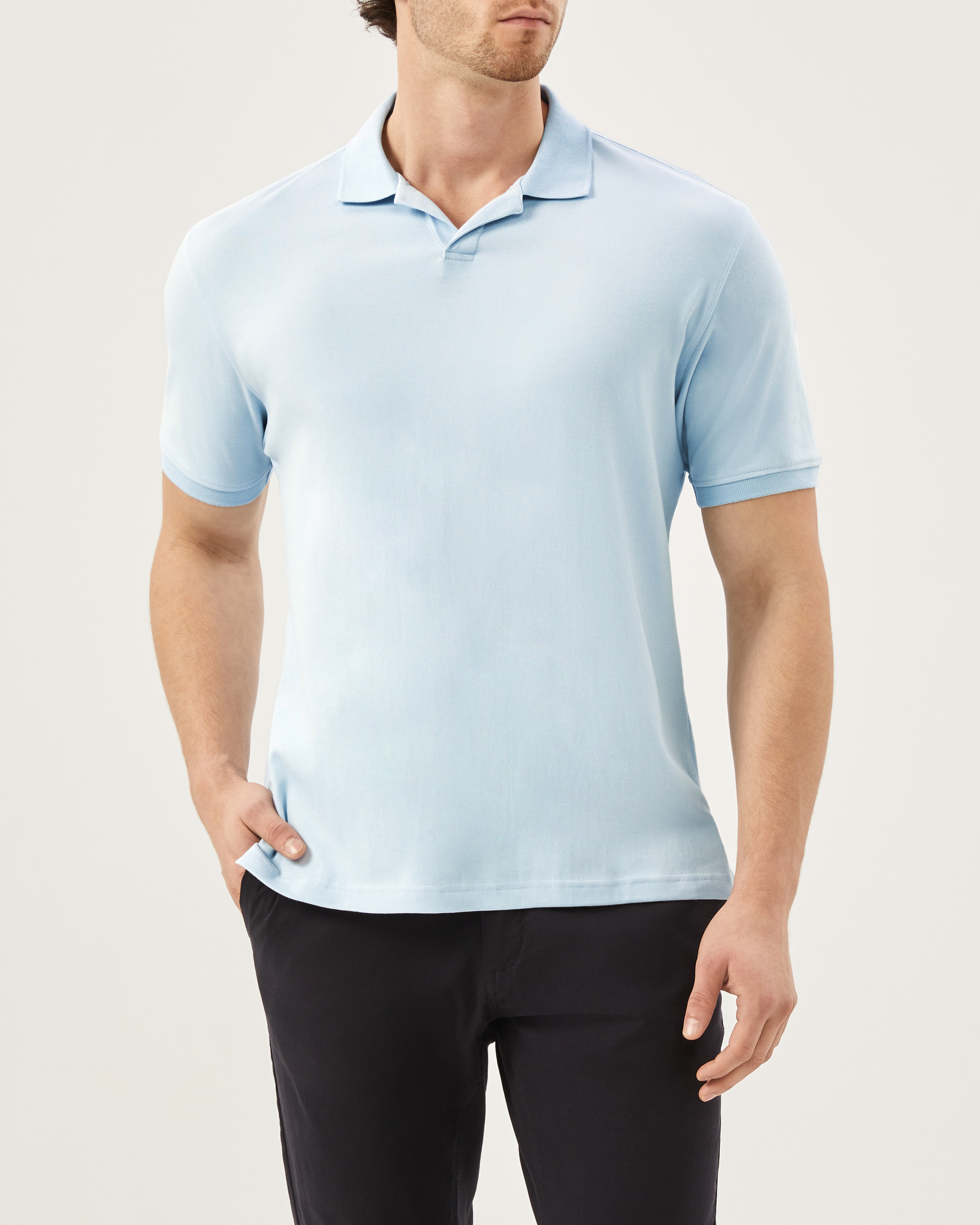 Johnny Collar Interlock Polo