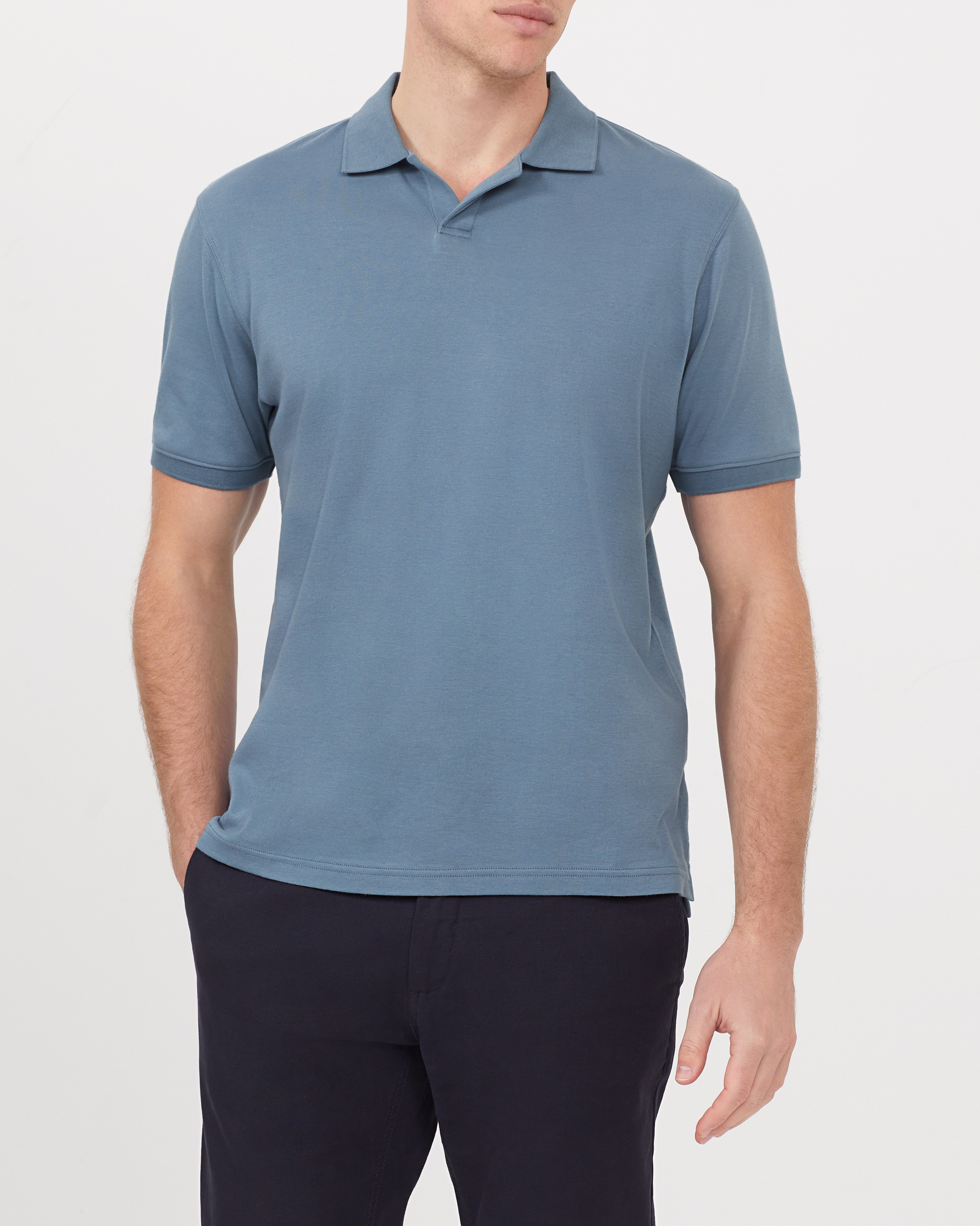 Johnny Collar Interlock Polo