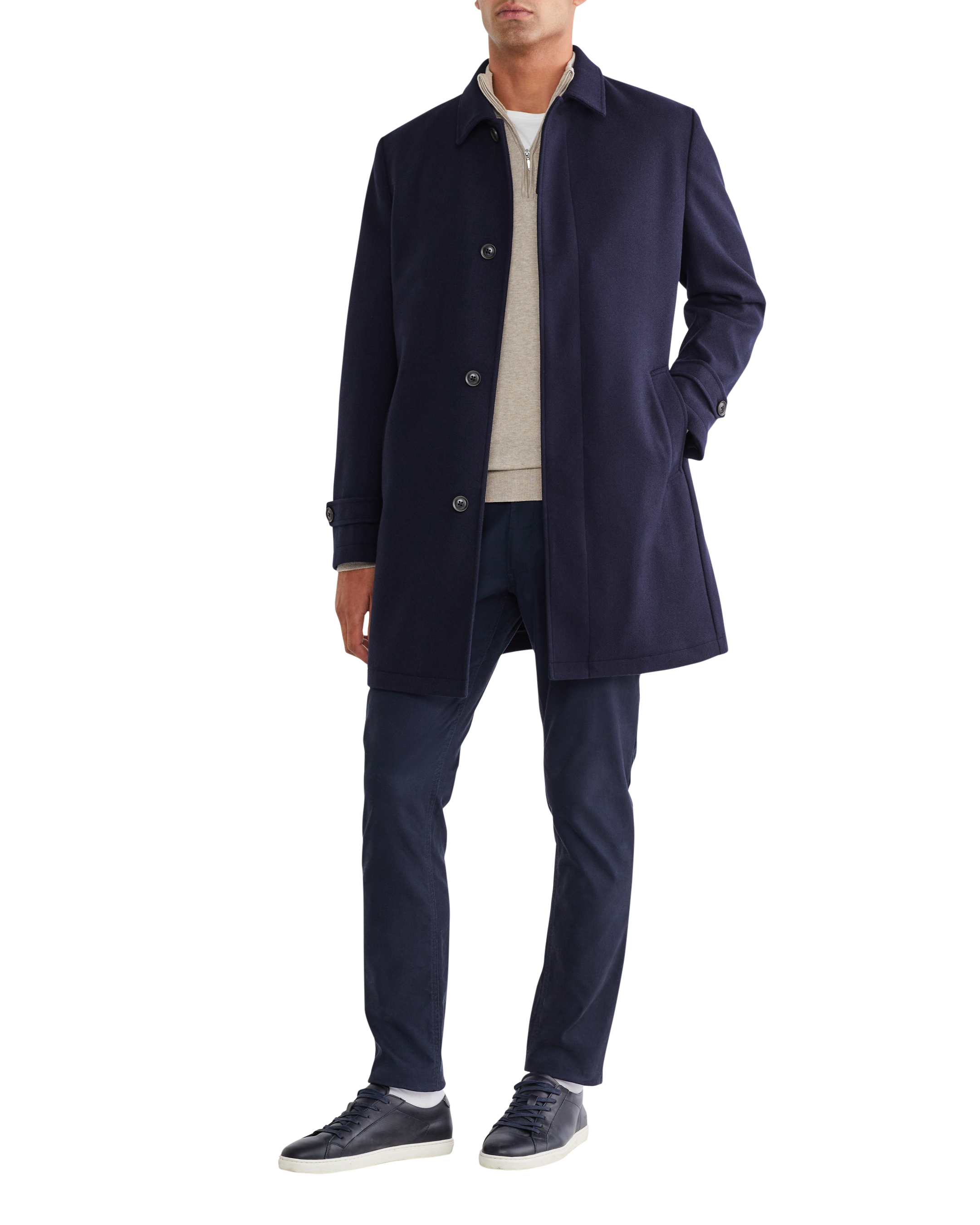 Melton Overcoat I Men's Coats I Van Heusen