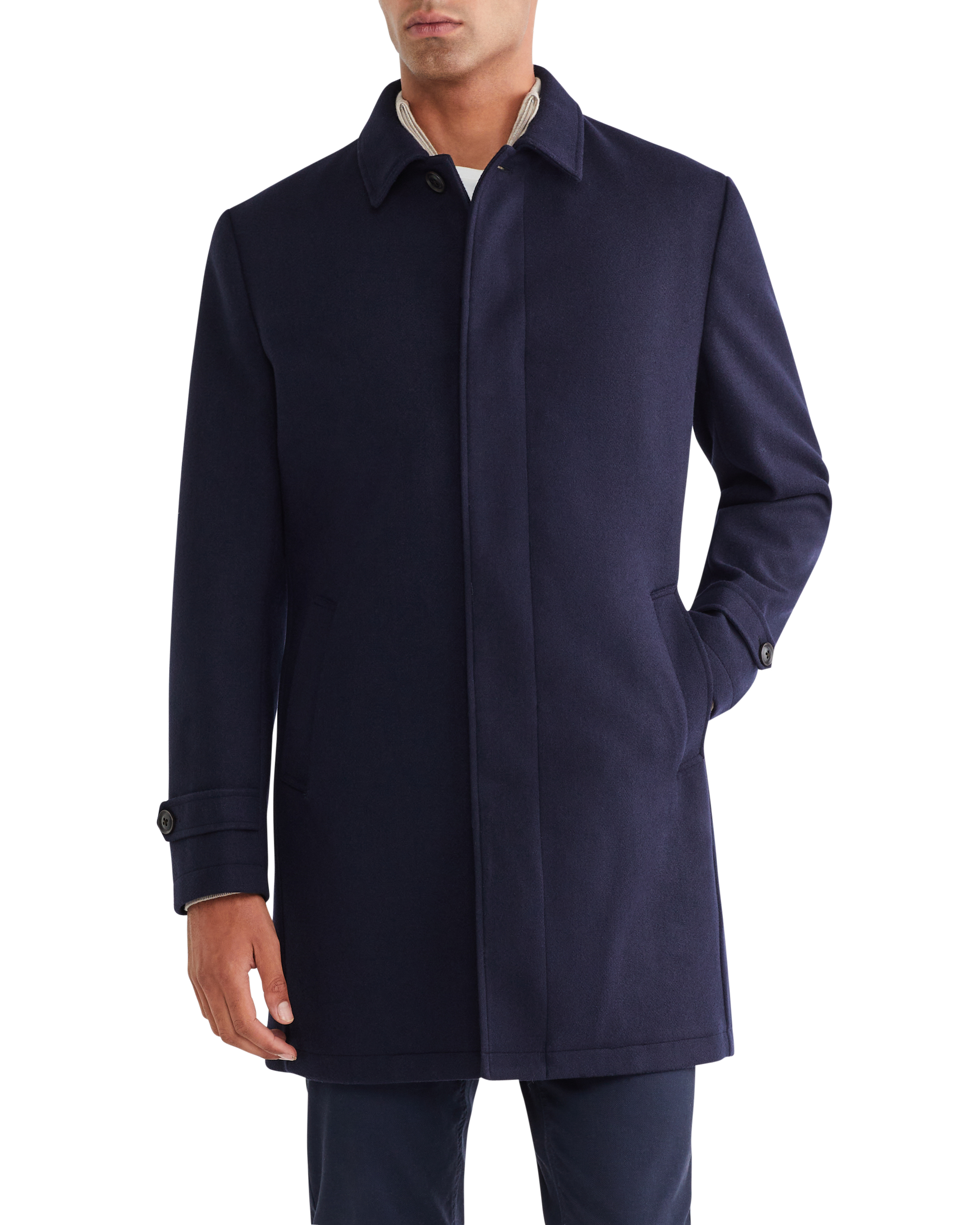 VOO ヴォー “ASH MELTON P COAT” 2 Thompson 100 % Melton Wool Coat 767