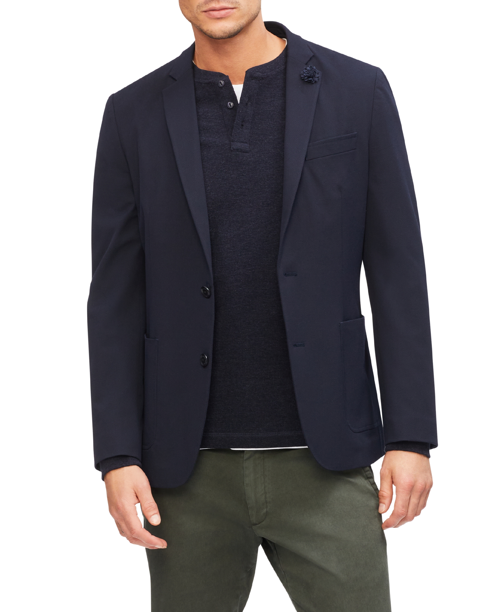 casual twill blazer