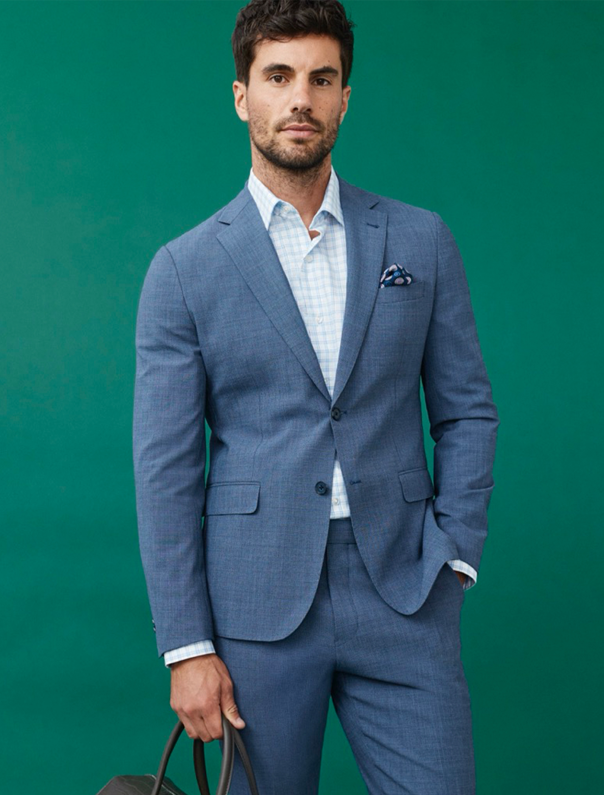 Travel Suit Wool Blend Jacket