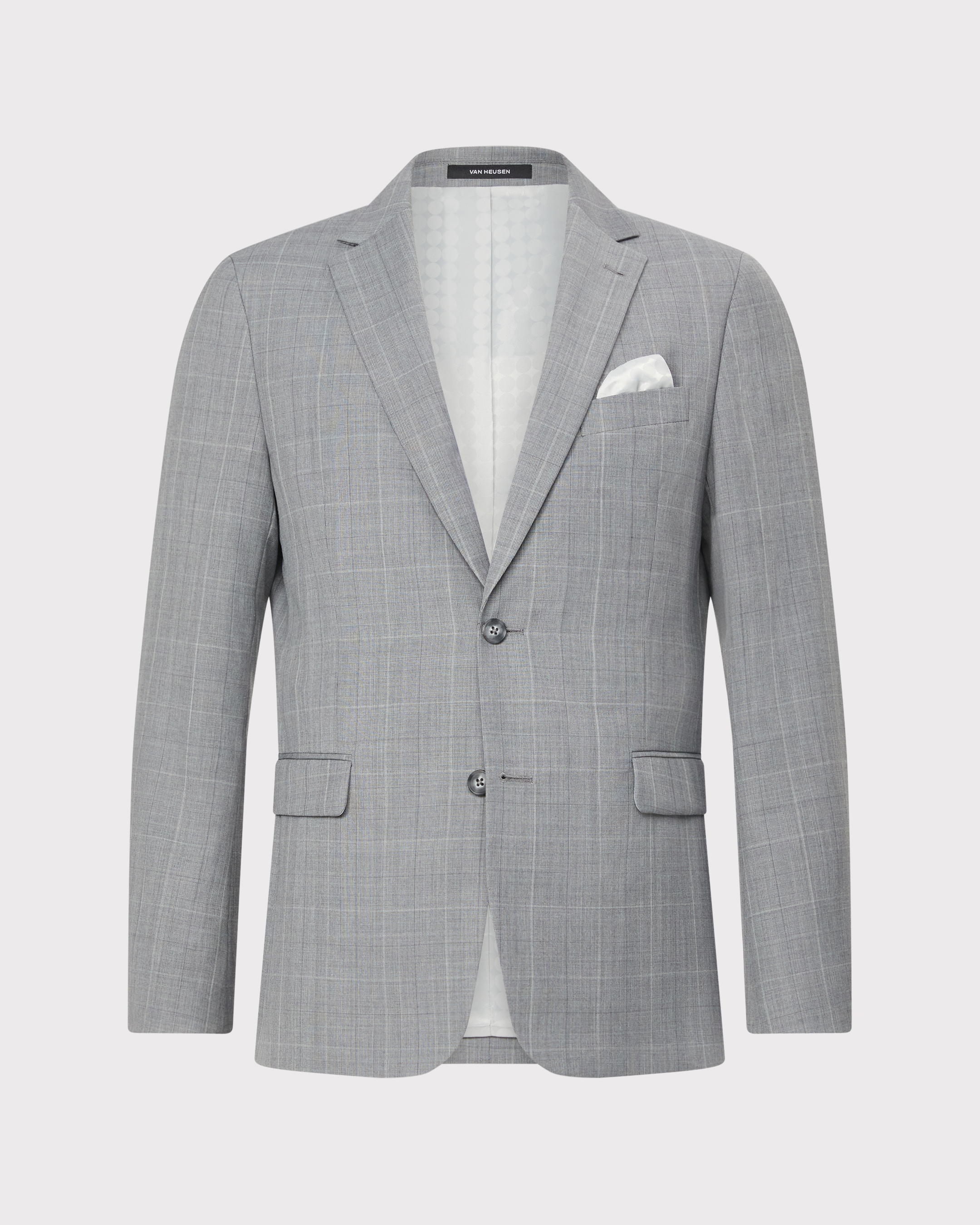 Wool Check Suit Jacket