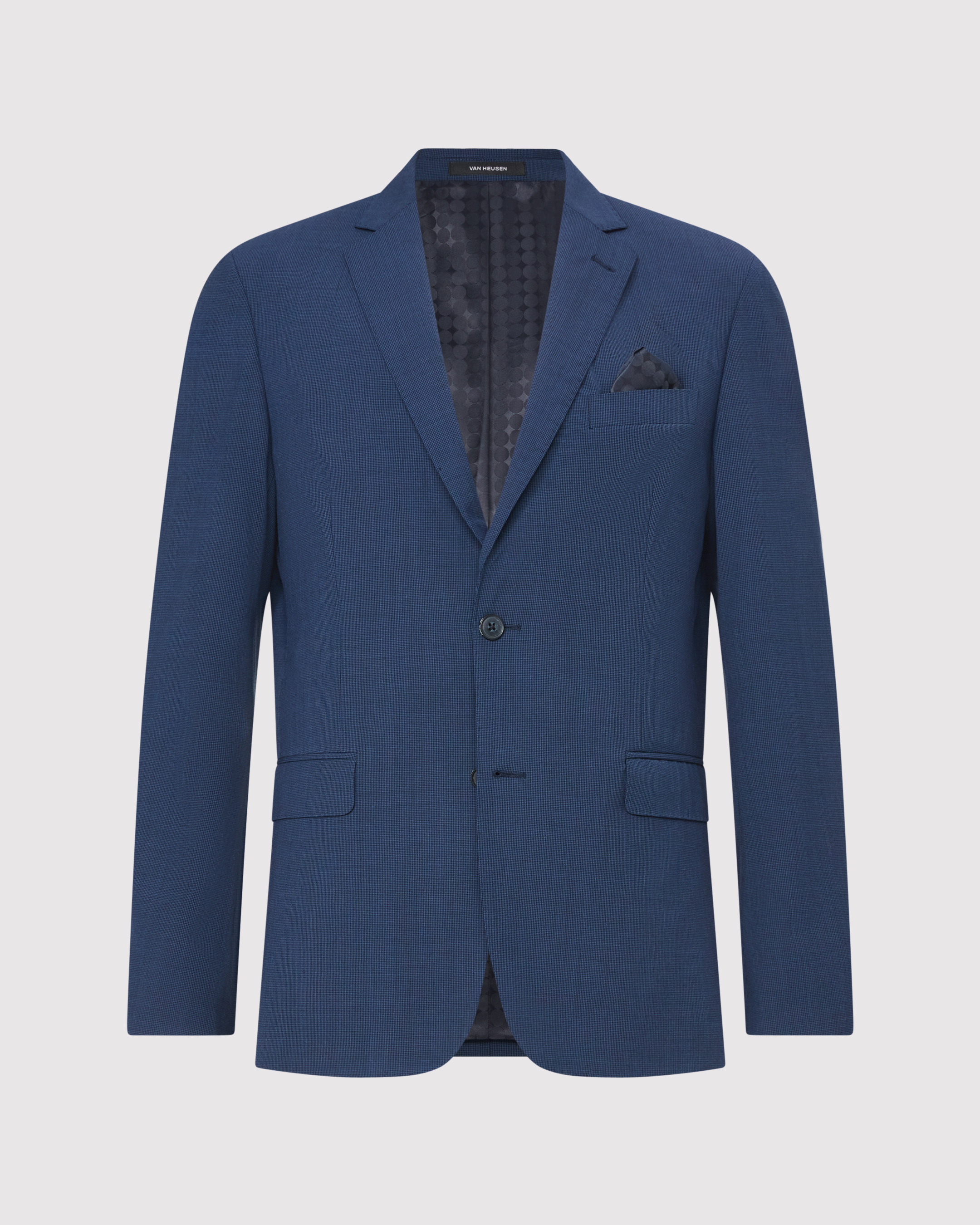 Wool Blend Puppytooth Suit Jacket