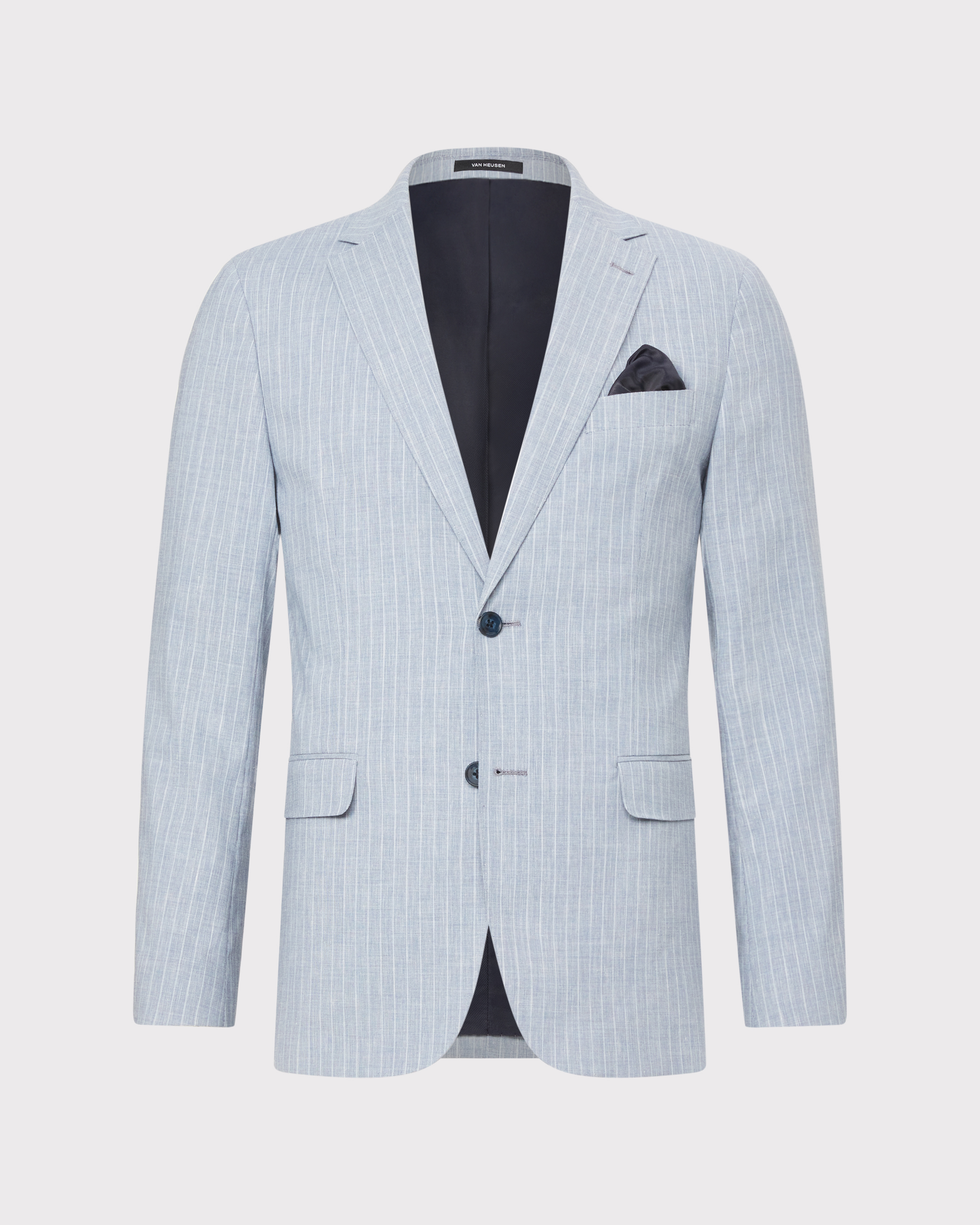 Linen Blend Stripe Suit Jacket