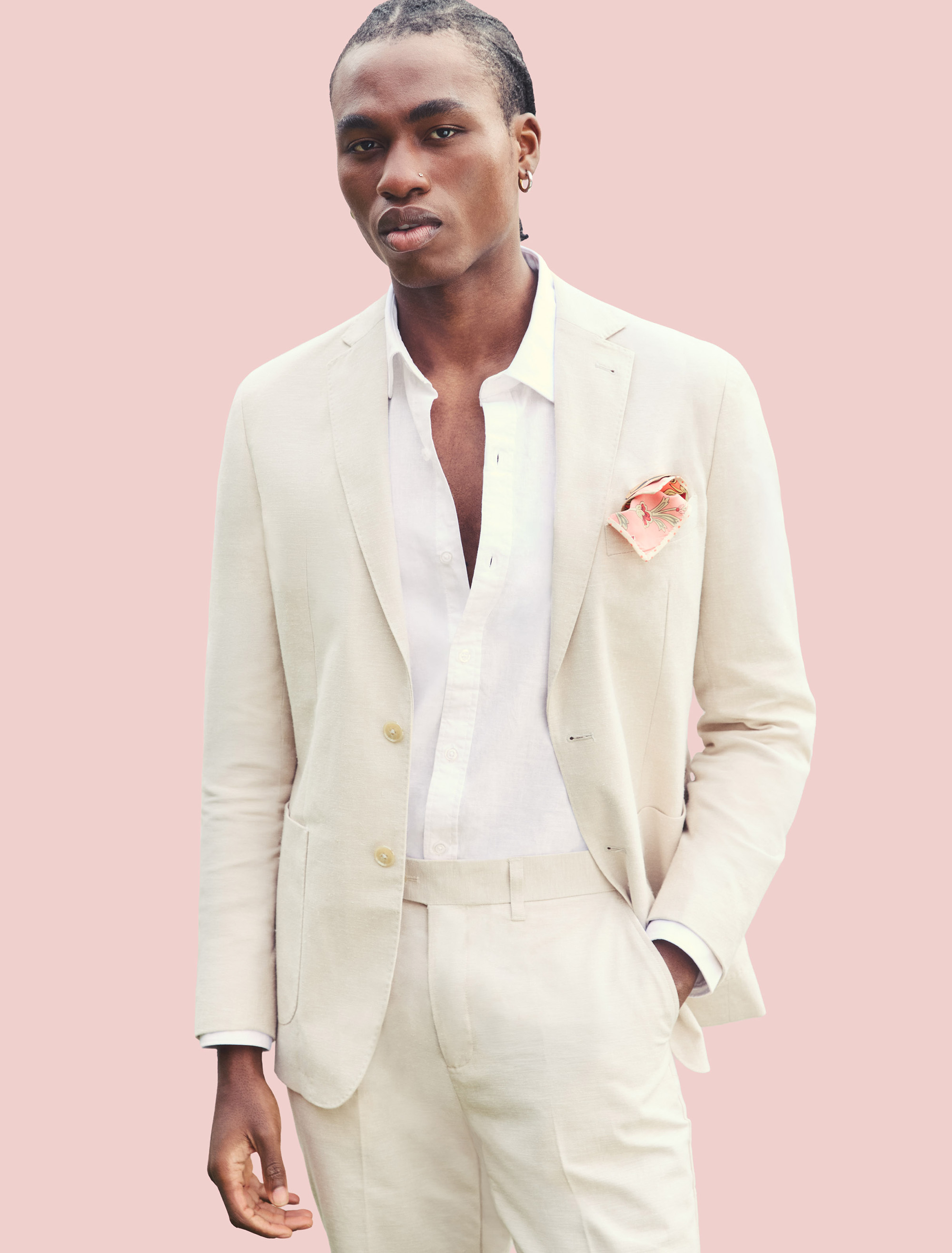 Easy Care Linen Suit Jacket