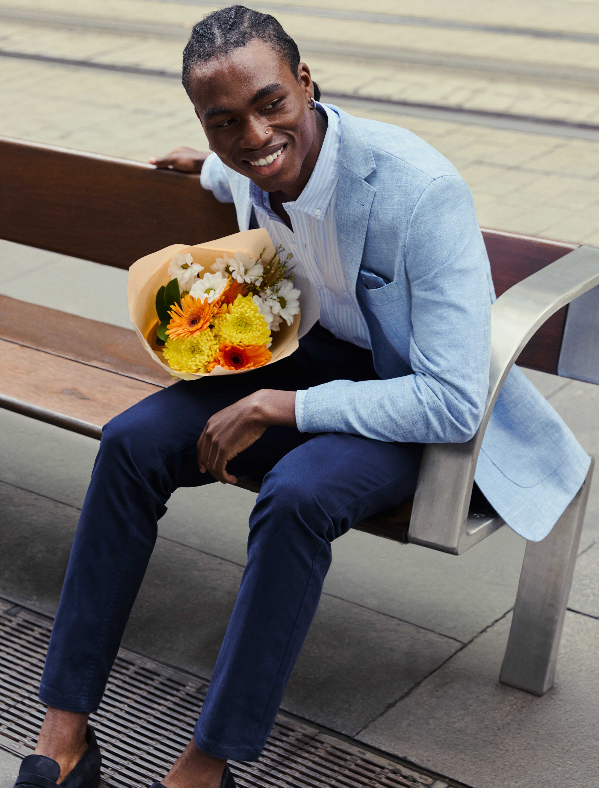 Easy Care Linen Blazer